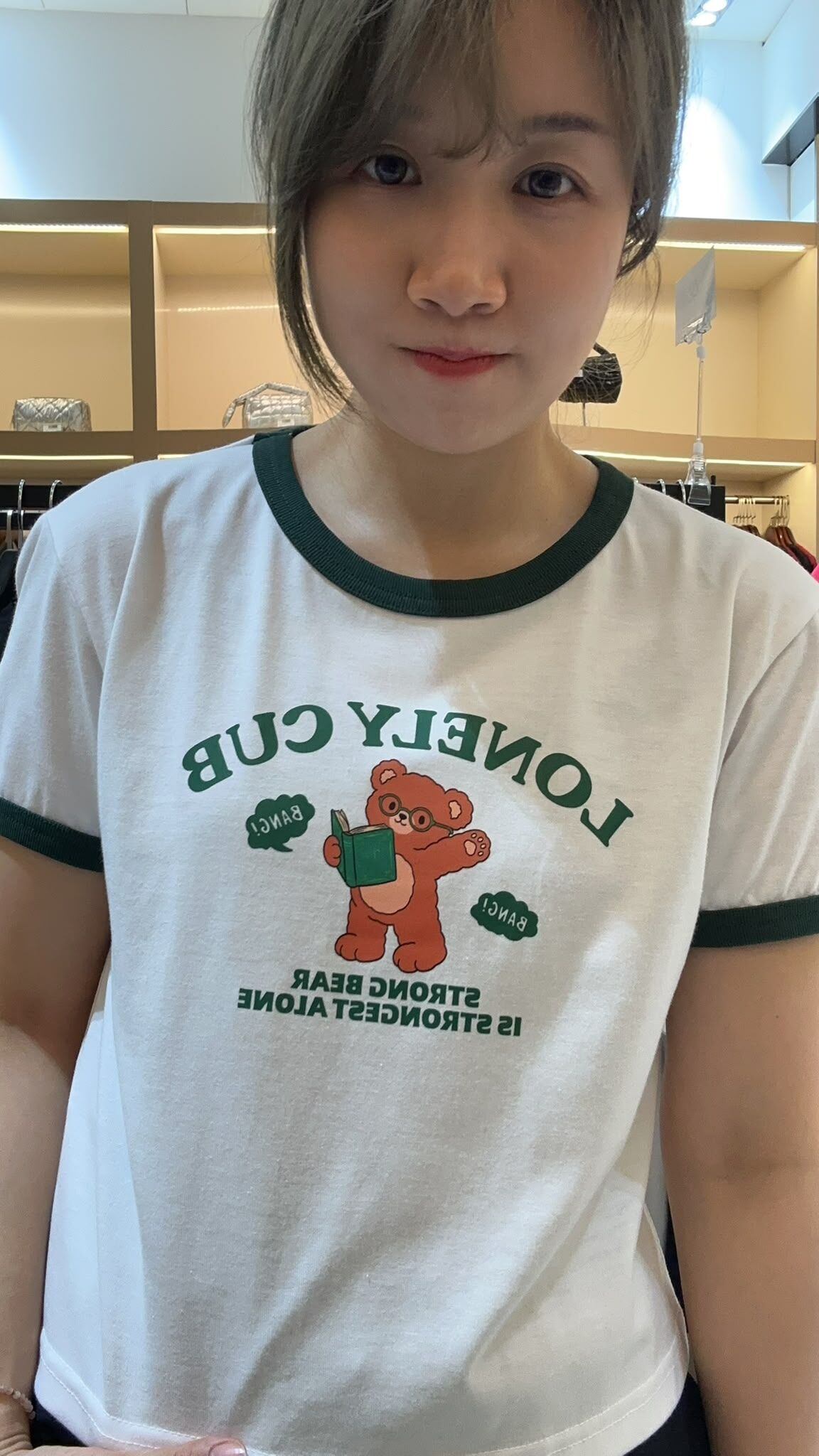 韓國代購 棒棒糖 女款 LONELY CUB RINGER T-SHIRT
