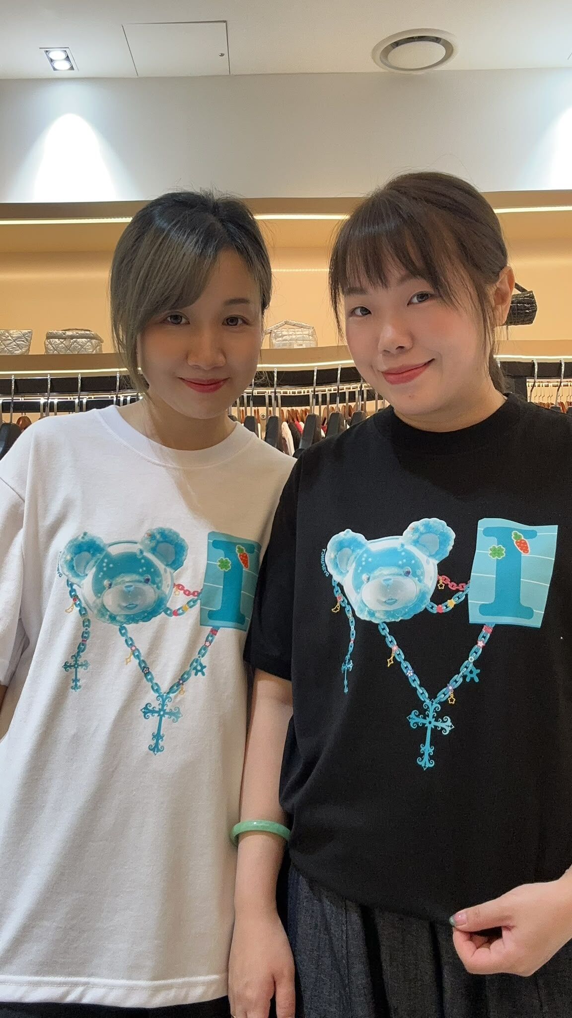 韓國代購 棒棒糖 男女同款 I LOVE COTTON BEAR T-SHIRT DY01（短款）