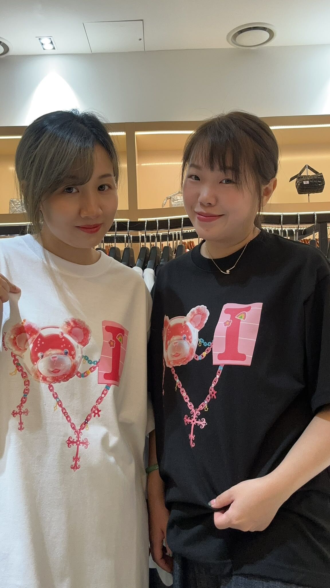 韓國代購 棒棒糖 男女同款  I LOVE COTTON BEAR T-SHIRT DY01