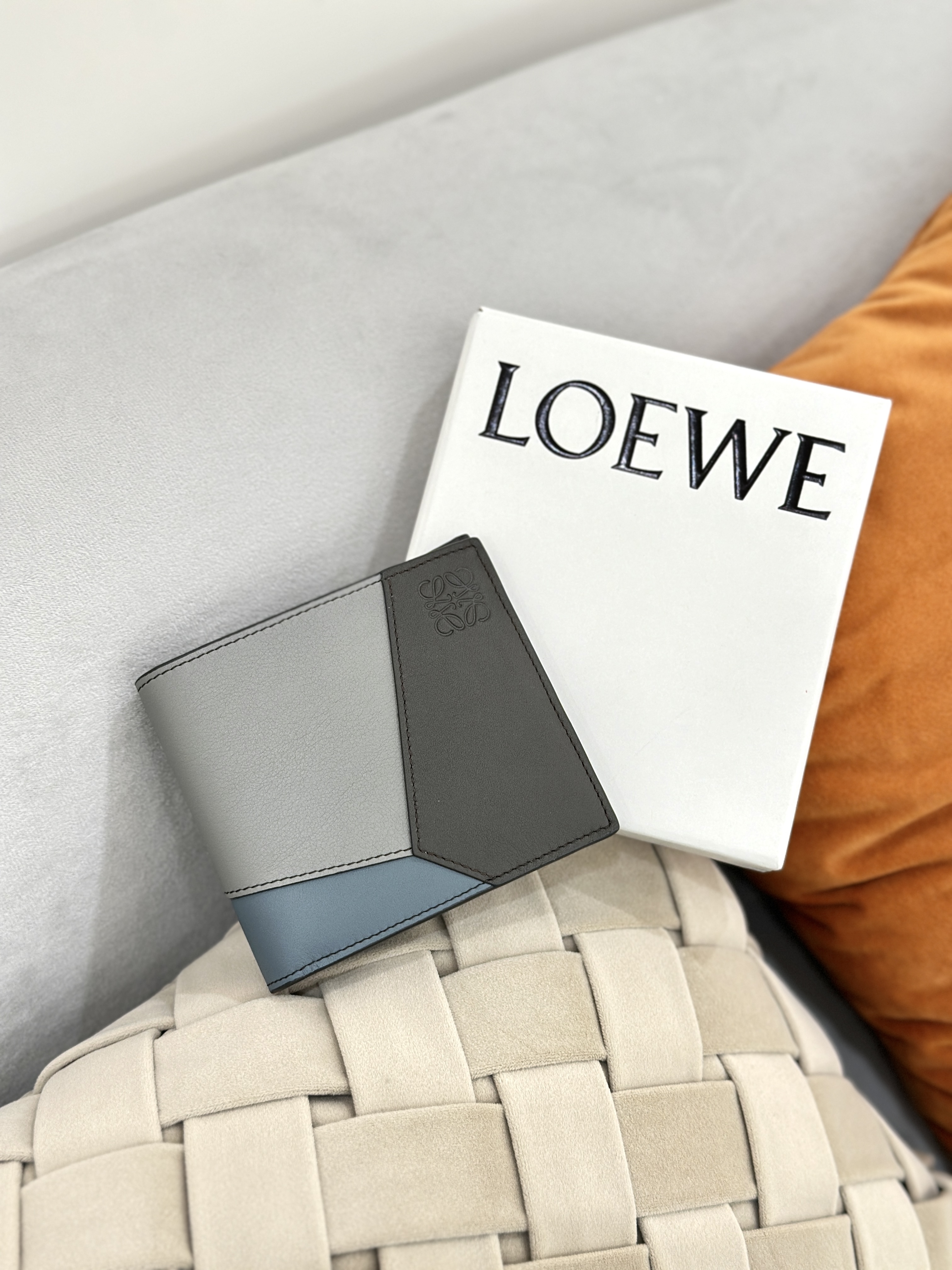 LOEWE Puzzle Bifold Coin Wallet