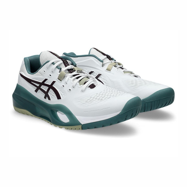 Asics 亞瑟士 Gel-resolution X 2E 1041A487-104 男 網球鞋 寬楦 美網 白綠