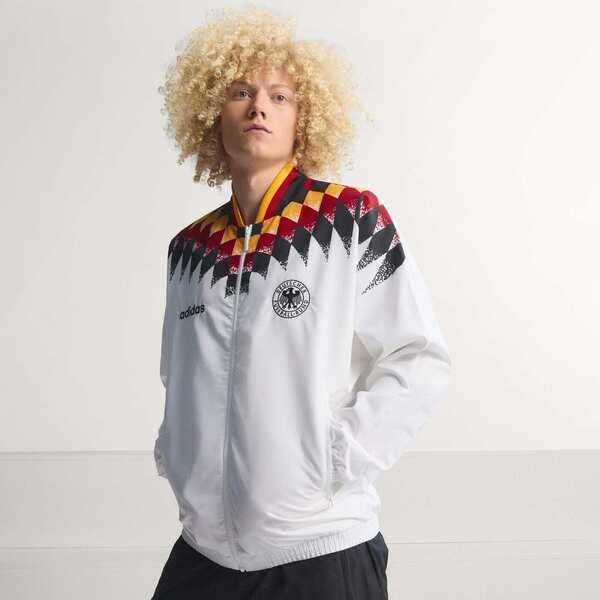 Adidas 愛迪達 Dfb Tt 94 JW8809 男 運動外套 白 1994 世界盃 德國 復古經典