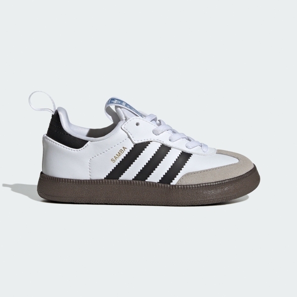 Adidas 愛迪達 Samba Quickon K KI1579 中童 休閒鞋 復古 流行 白黑 好穿脫