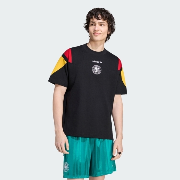 Adidas 愛迪達 Dfb Eqt Tee KY7083 男 T恤 運動上衣 休閒短袖 黑 德國 純棉