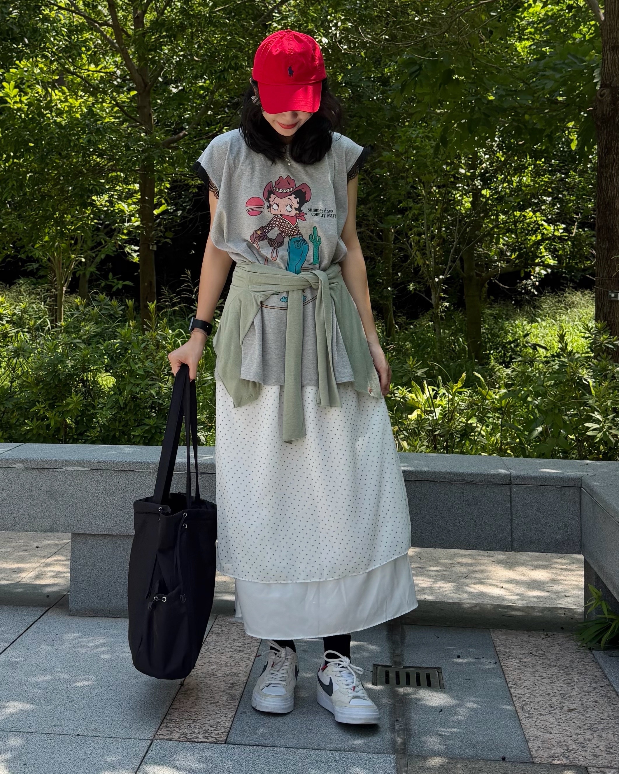 7月新品♥Betty lace邊Tee
