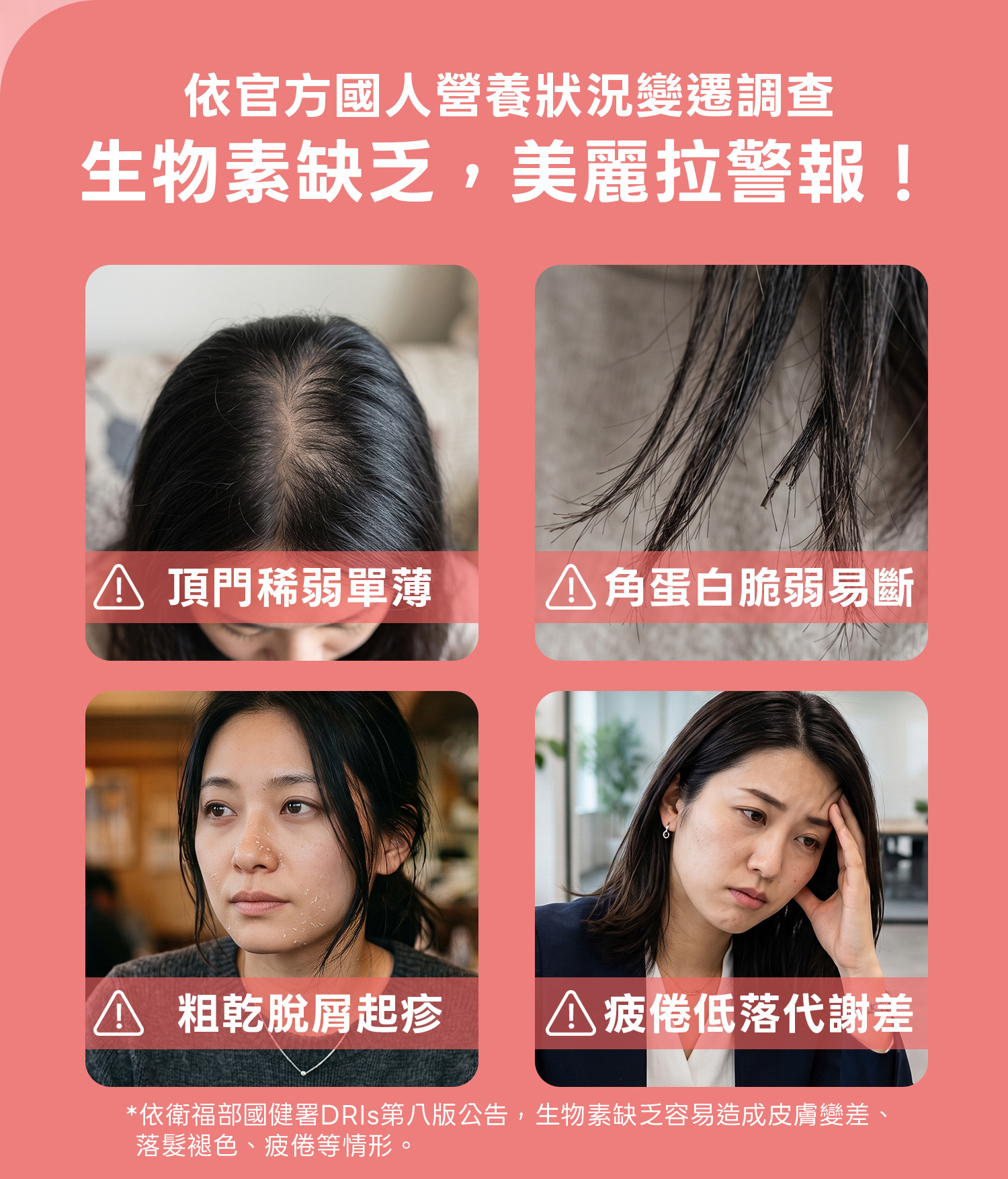 2-DHC持續型生物素-生物素缺乏美麗拉緊報!