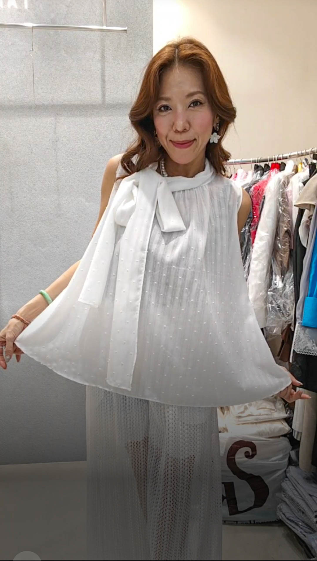 💍K0207  ▶️高領綁帶背心 👉B:140cm L:62cm