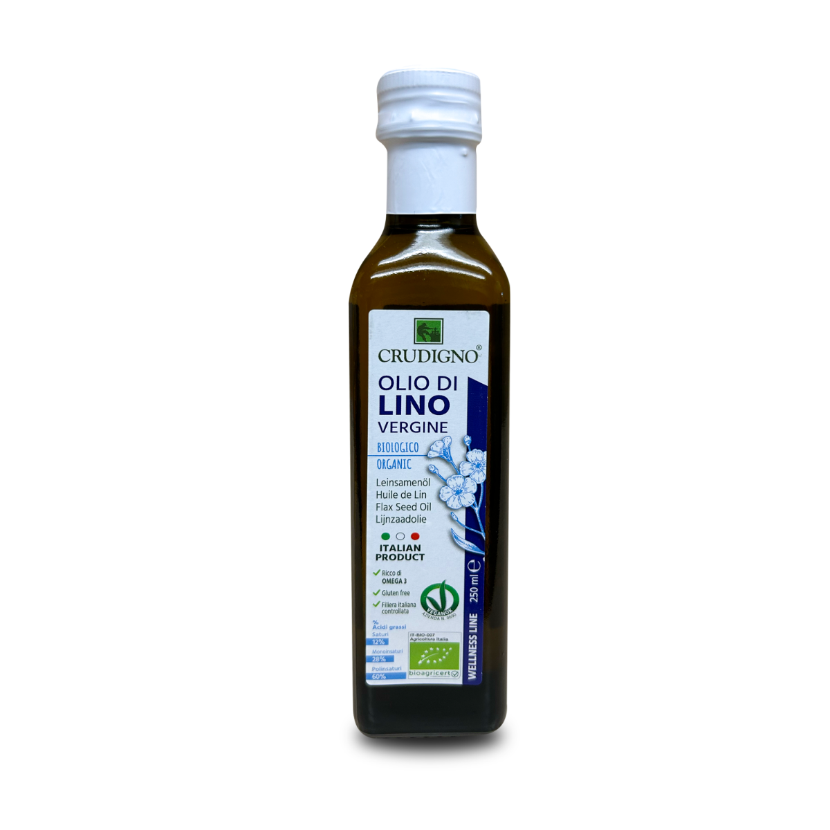 Y2: CRUDIGNO 有機初榨冷壓亞麻籽油 (250ml)