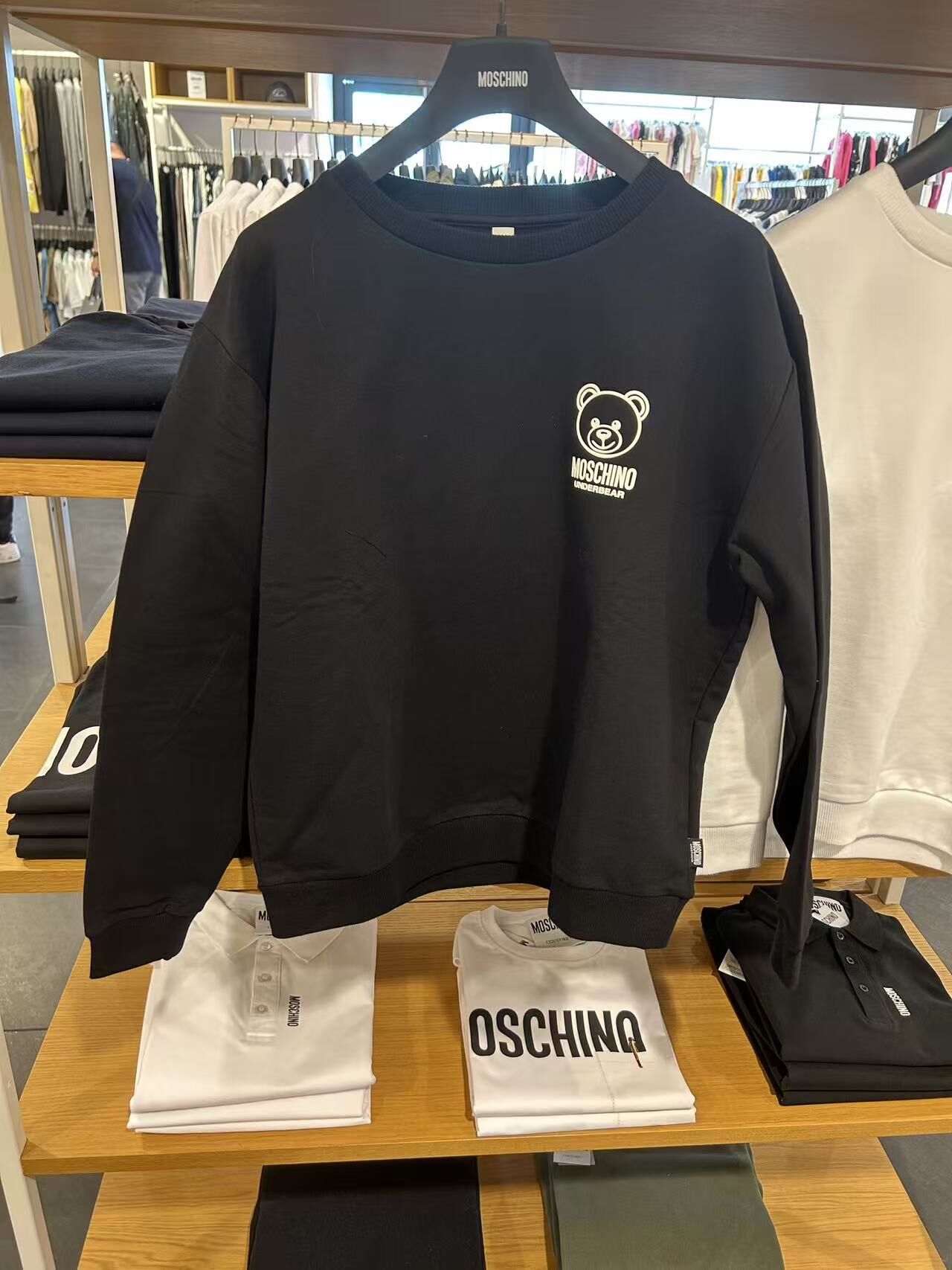 LYS02061 MOSCHINO 立體印花小熊 Logo長袖