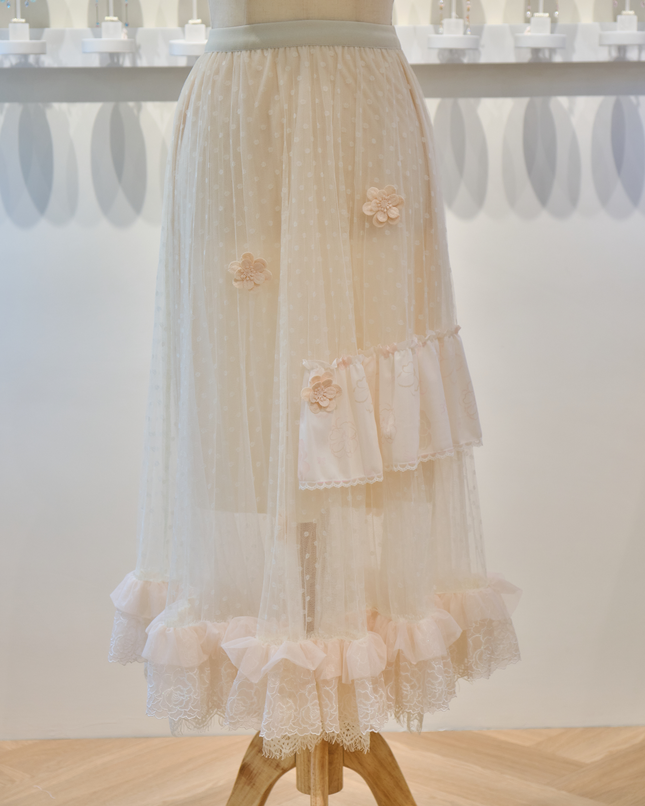 13901 Camisole Ribbon Top & Flowing Long Skirt Duo