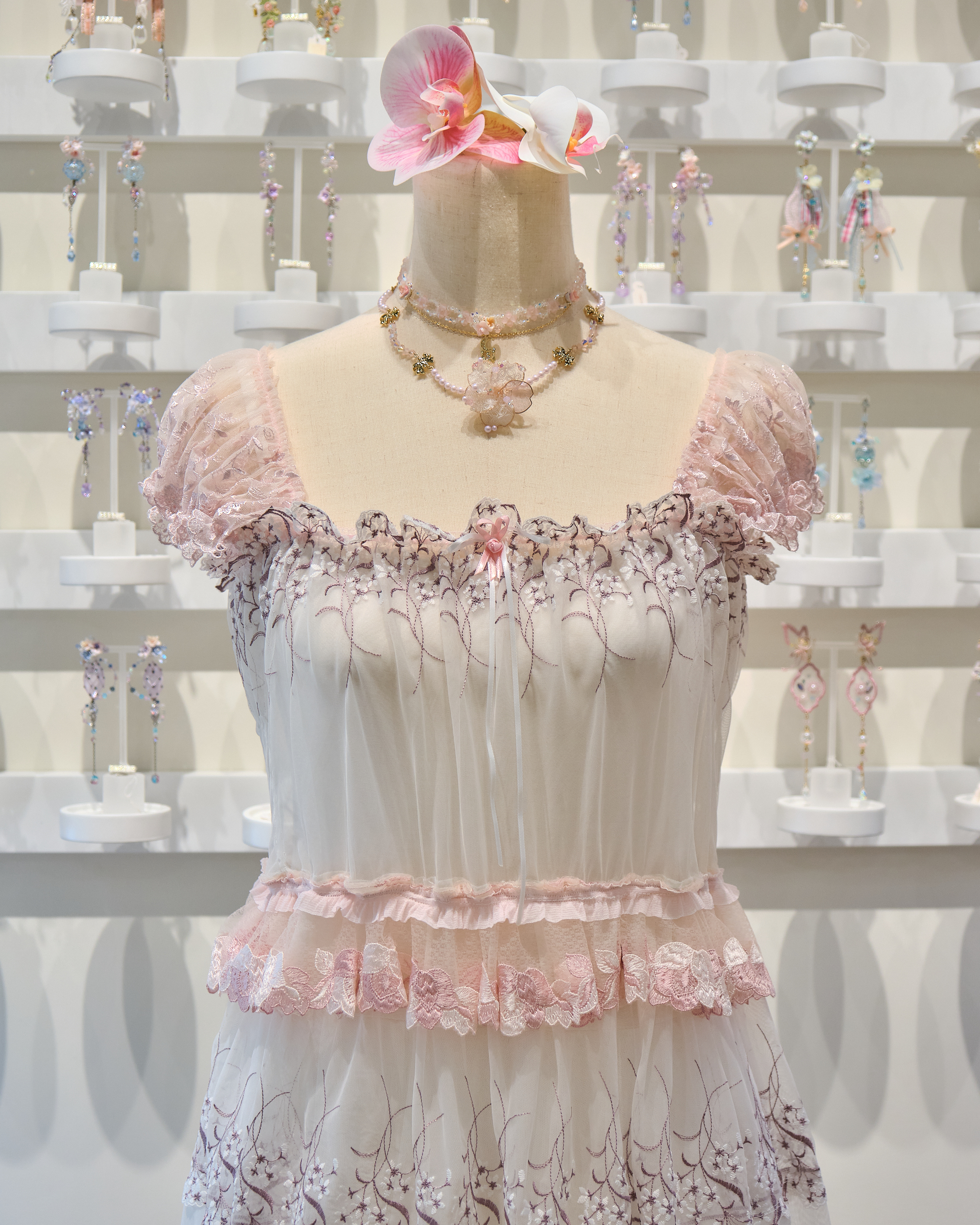 13891 New French Square-Neck Dream Sheer Cover