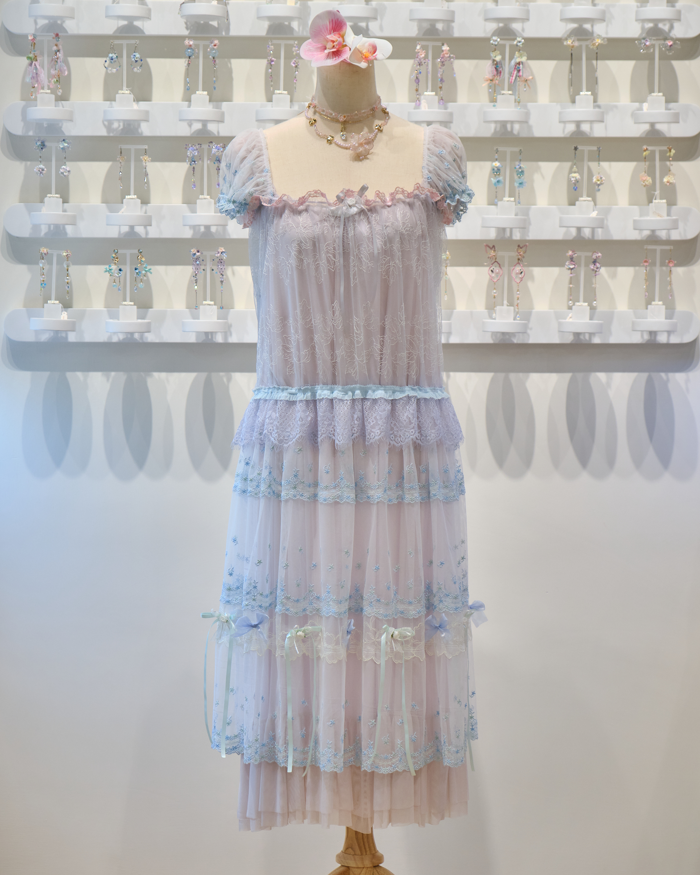 13890 New French Square-Neck Dream Sheer Cover