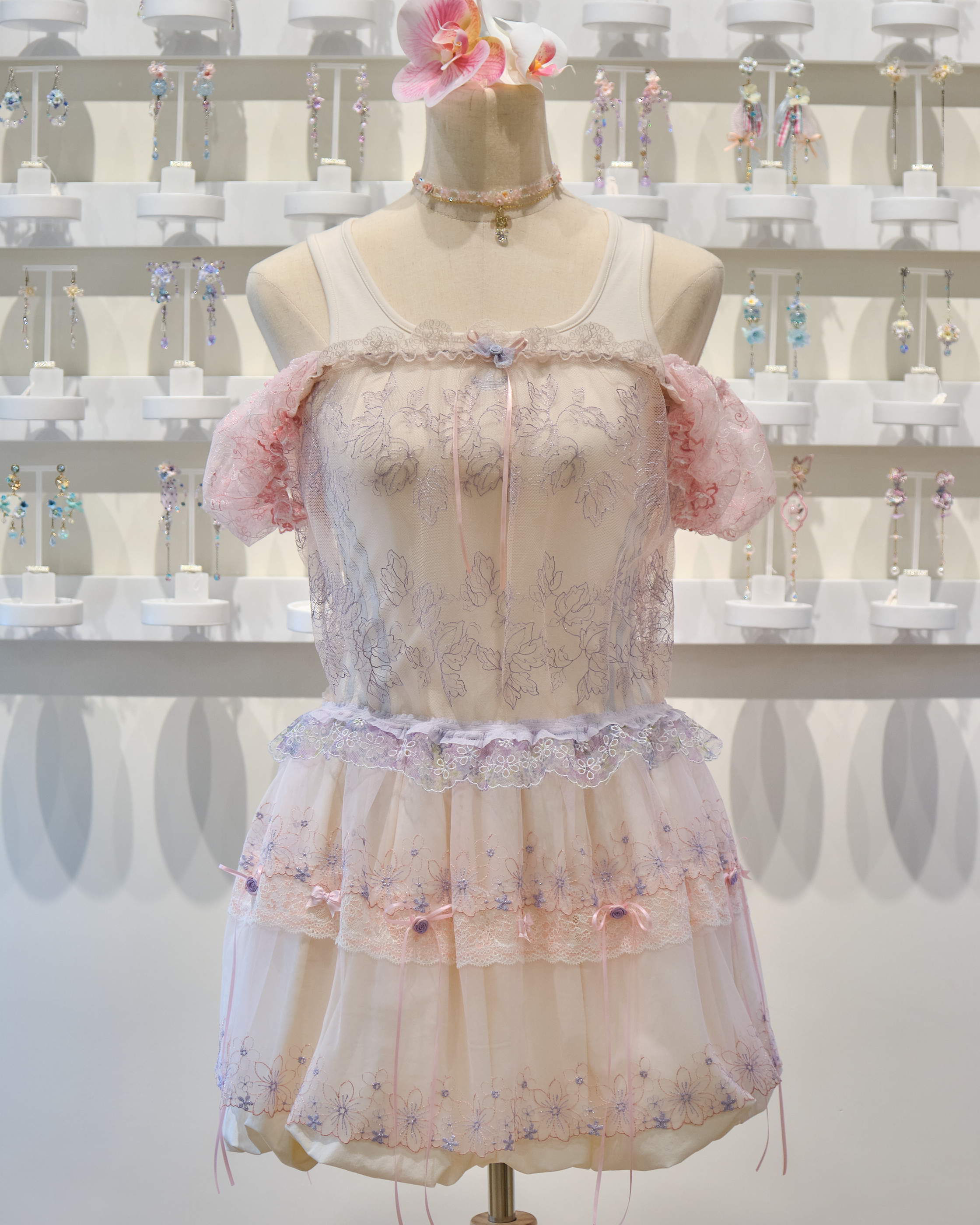 13888 New French Square-Neck Dream Sheer Cover