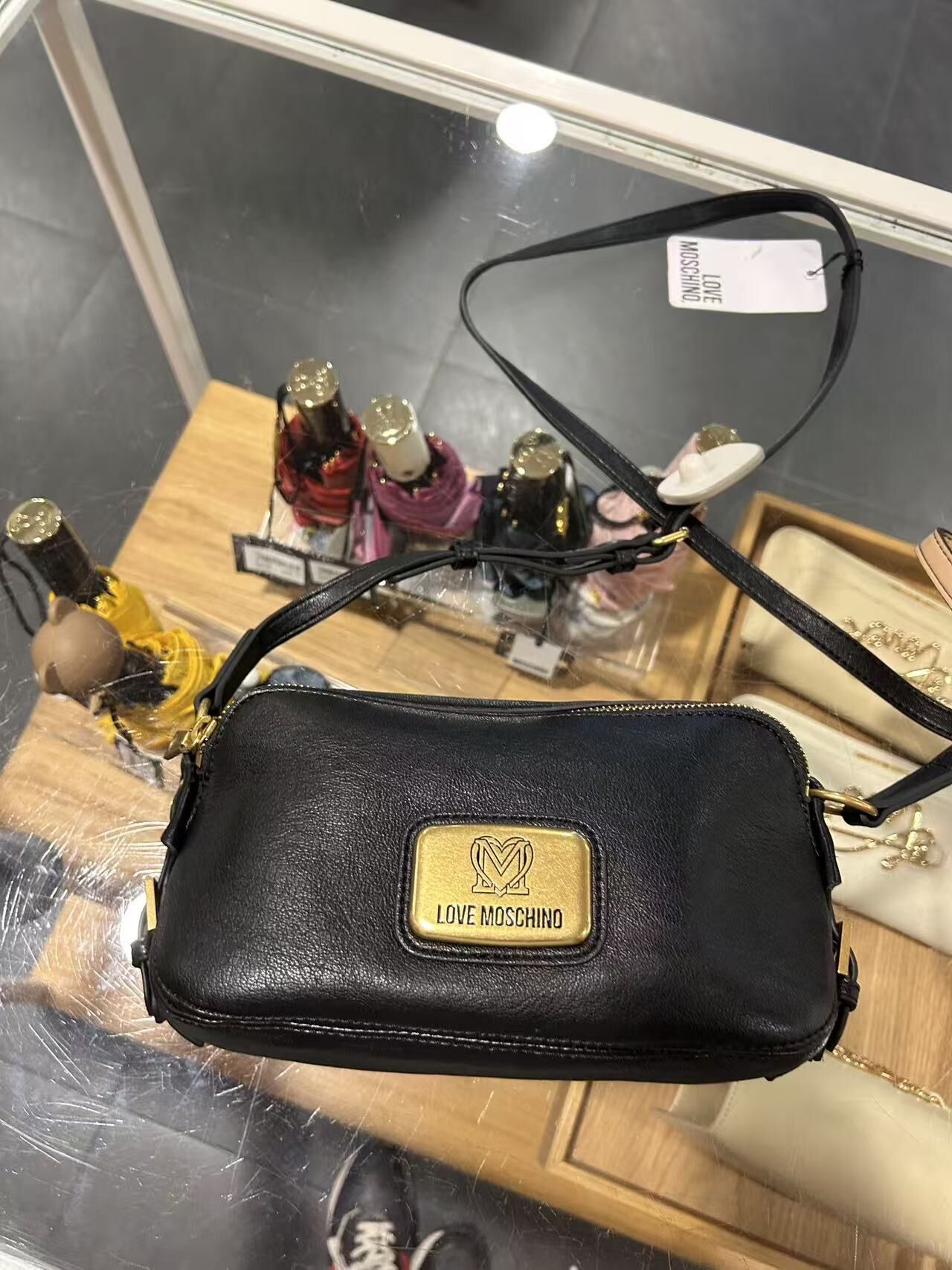 LYS02063 Love Moschino 雙拉鏈相機包