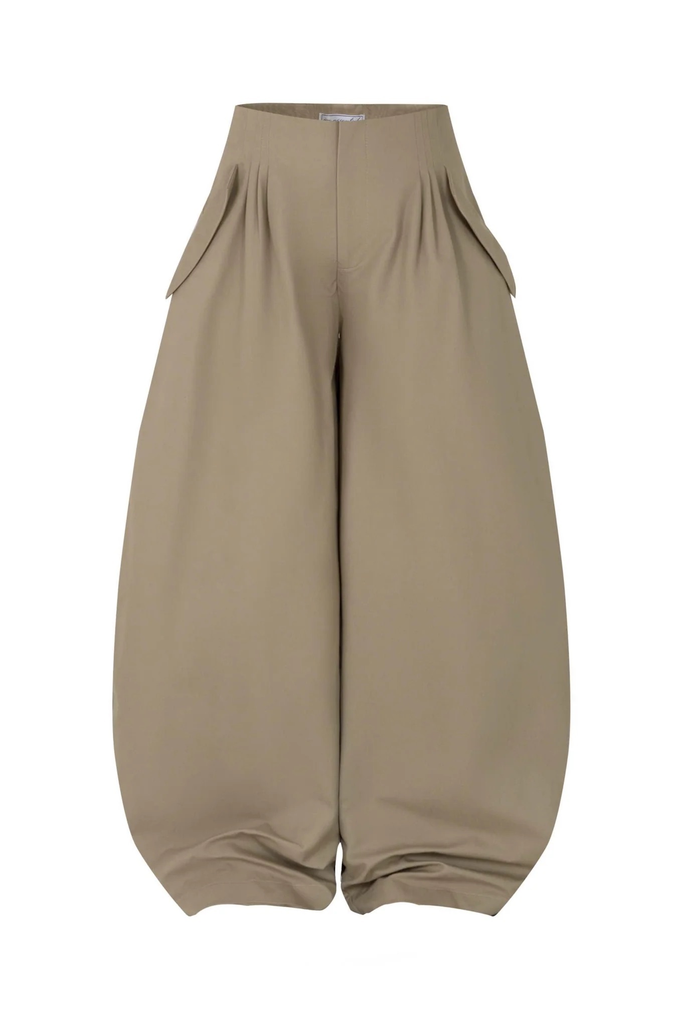 越南 IUE STUDIO Croissant Baggy Pants 可頌褲 條紋 闊腿 長褲 卡其