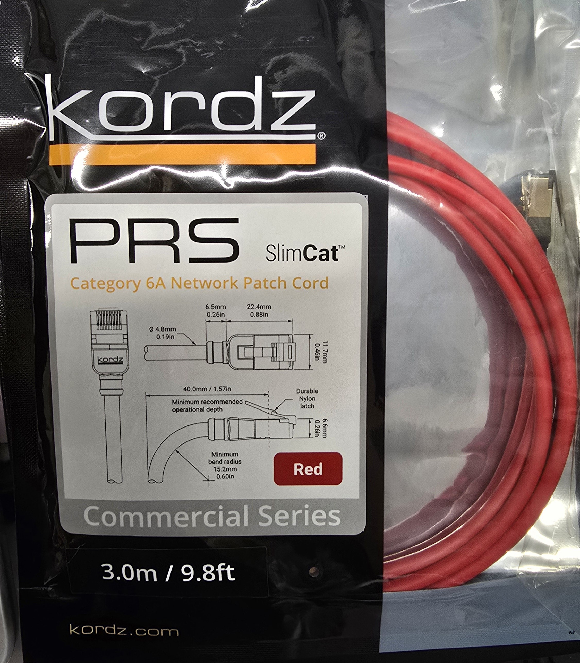 Kordz PRS SlimCat Cat6A 網絡線