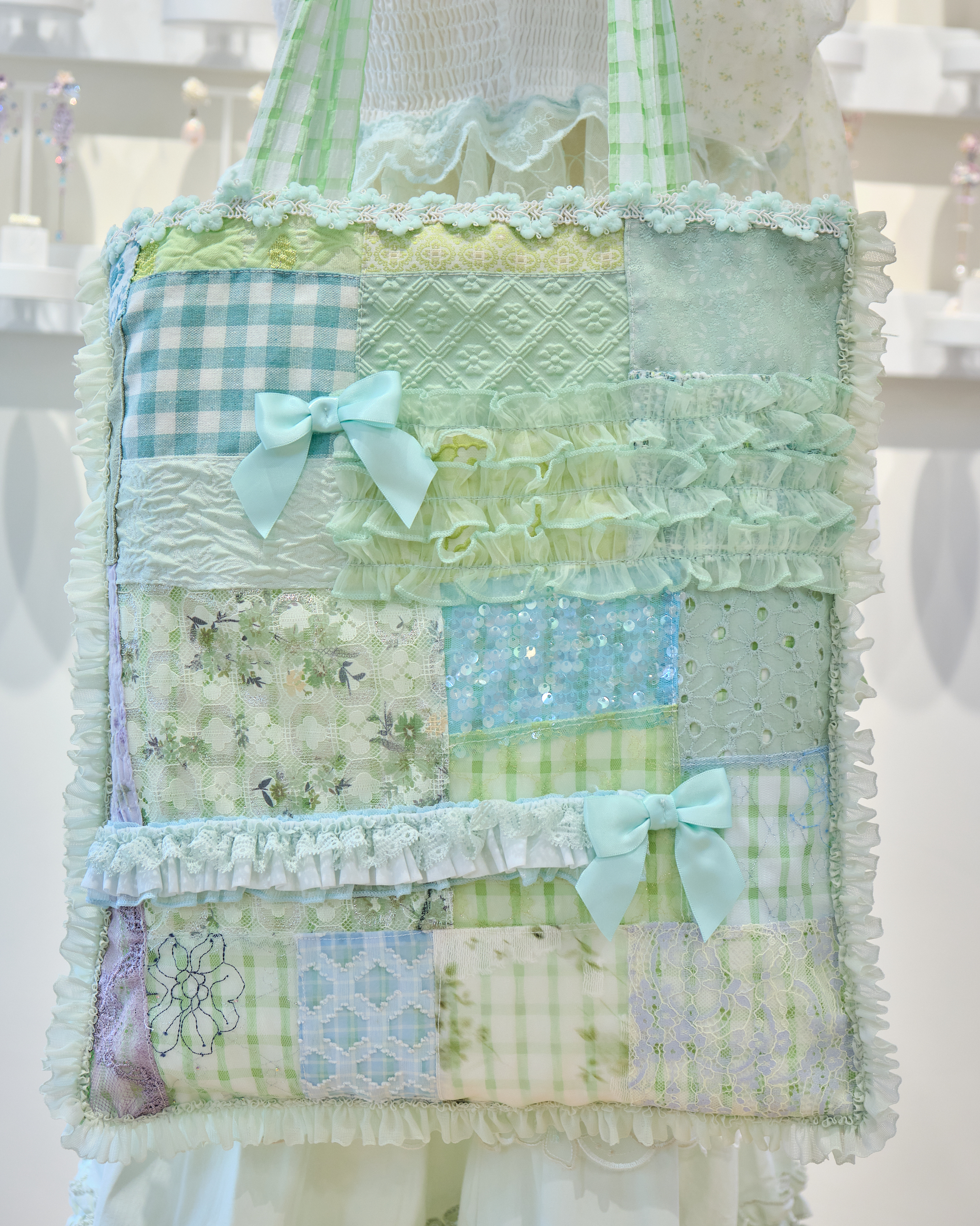 13858 KURA & SORA Dream Ribbon Double-Sided Tote
