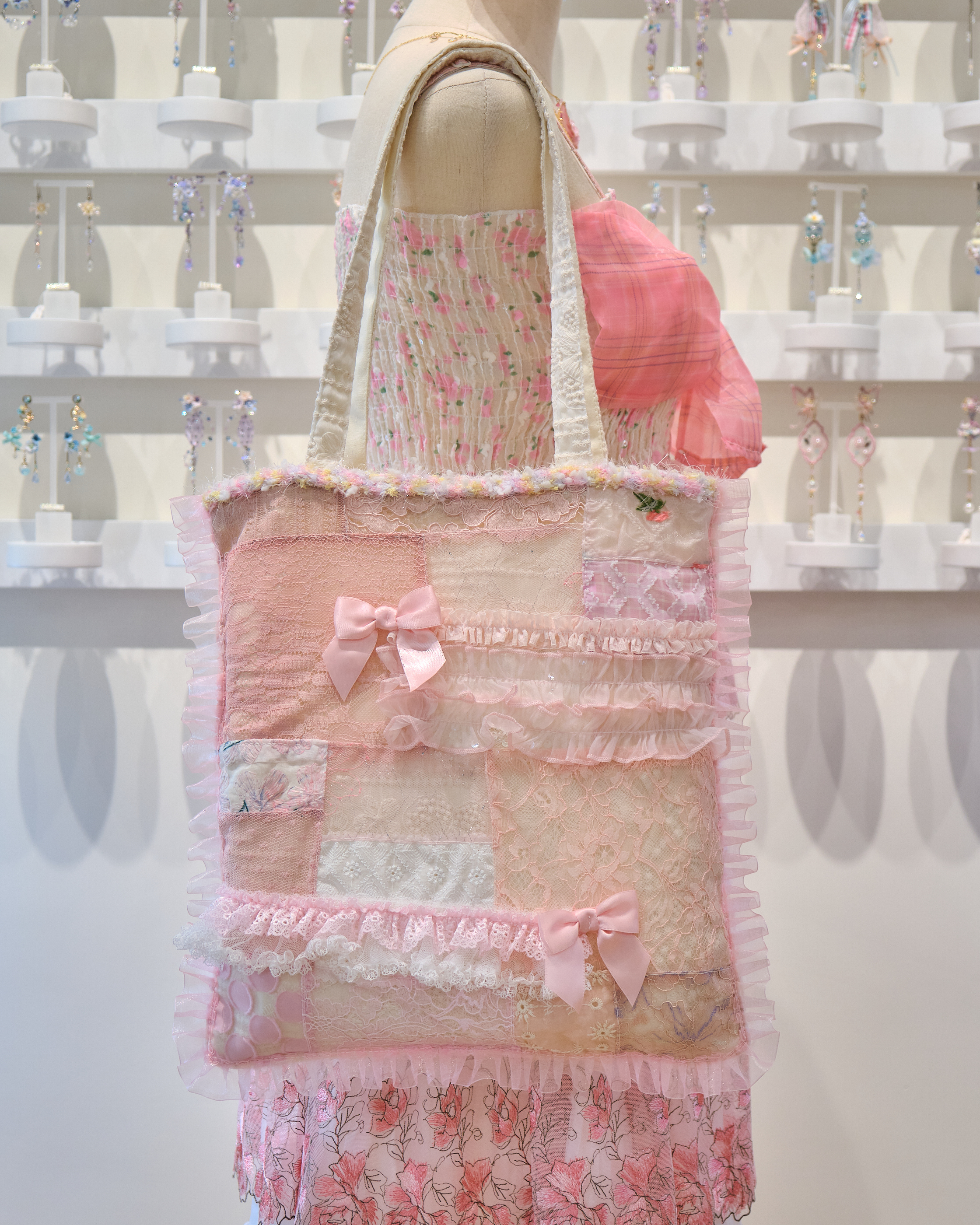 13857 KURA & SORA Dream Ribbon Double-Sided Tote