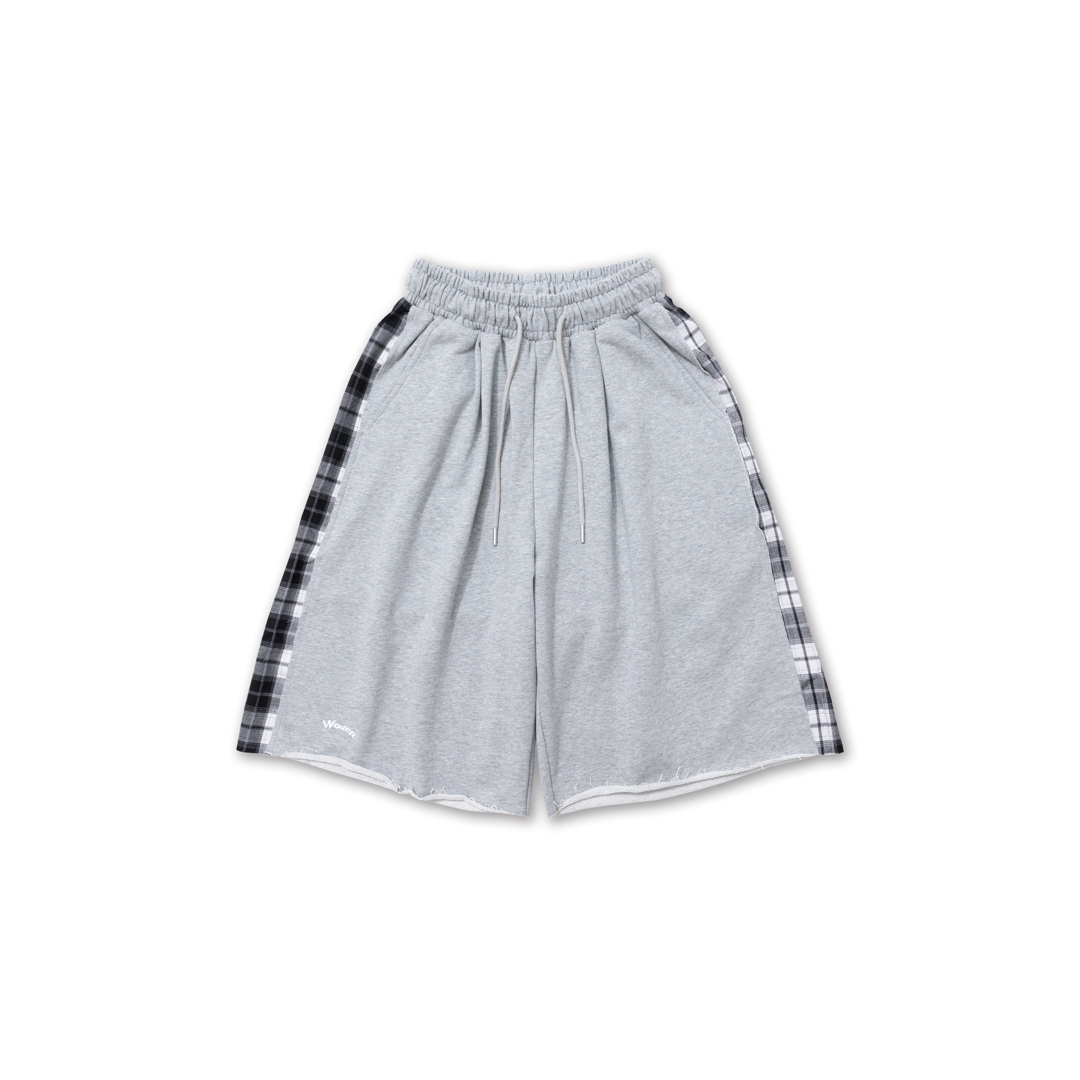 【車庫服飾】WODEN Plaid Patch Cotton Shorts