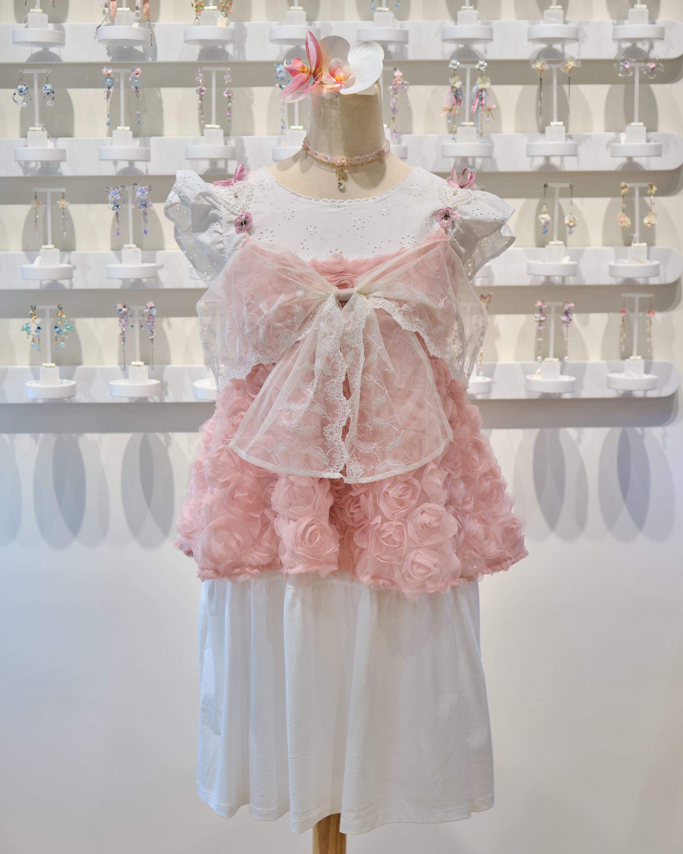 13848 Grand Bow Ruffle Camisole Top