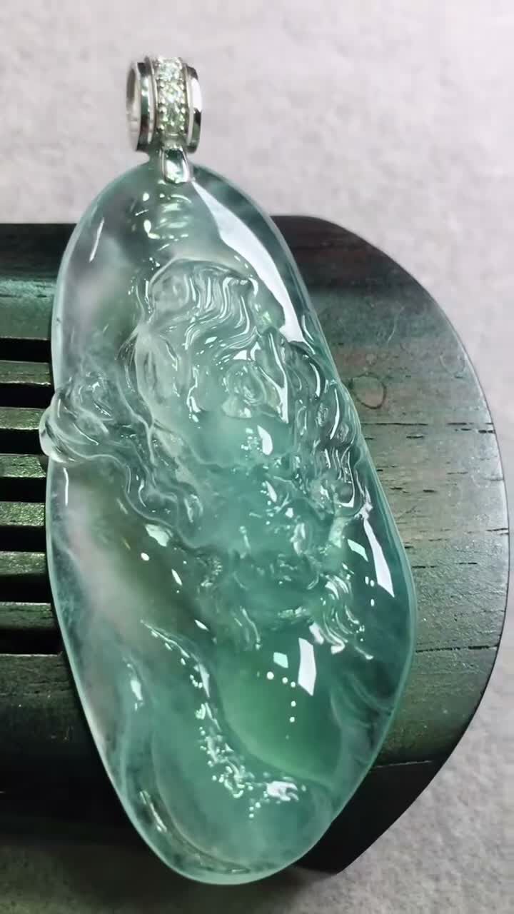 翡翠龍牌,天然翡翠A玉, 緬甸玉, Jade, Jadeite