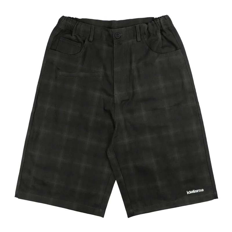 idealism Check Jorts Black 格紋 休閒 短褲 黑色 ID-42 [台灣現貨]