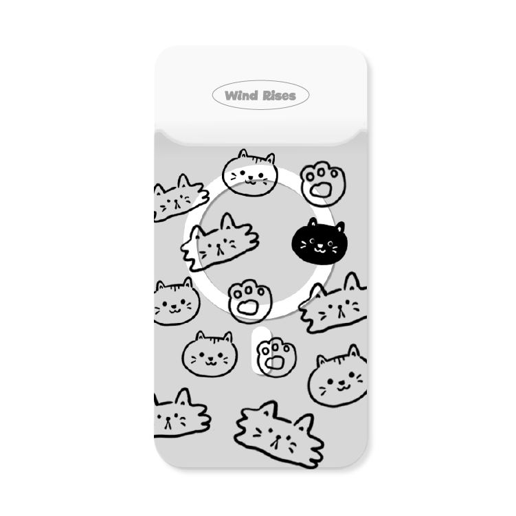 【萌寵系列-滿屏猫猫頭像】手機磁吸背板