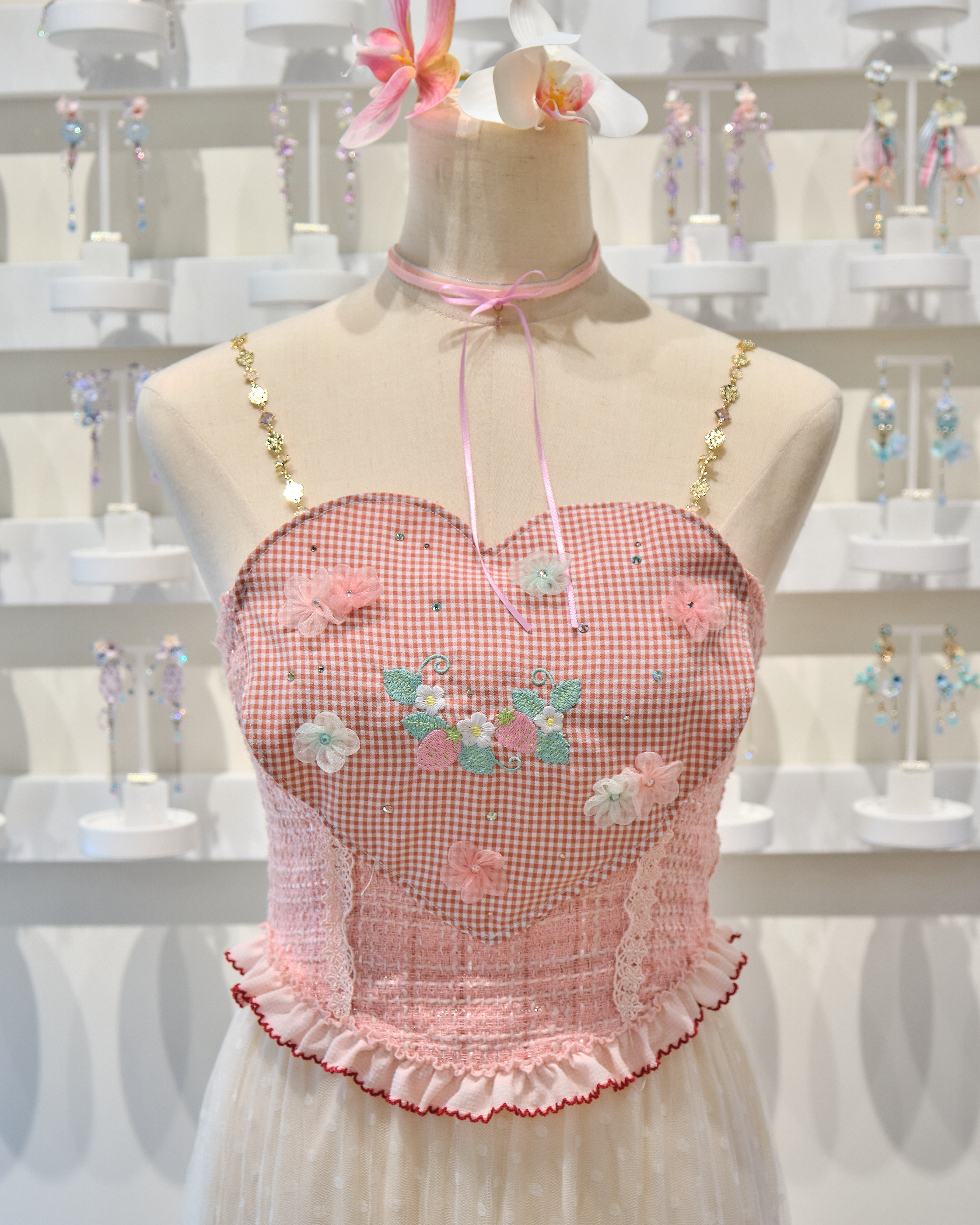 13836 Heartfelt Embroidery Two-Way Camisole Top