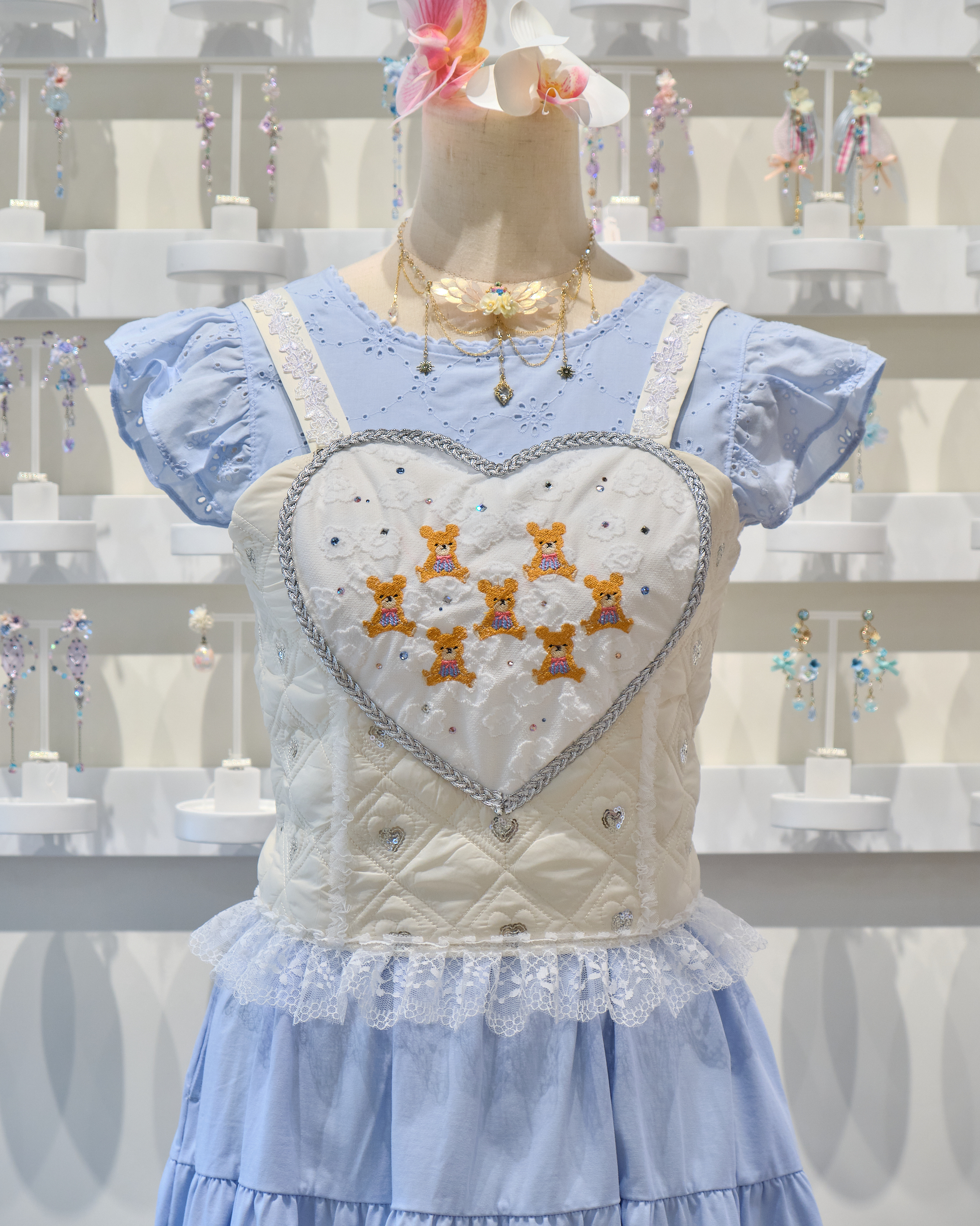 13835 Heartfelt Embroidery Two-Way Camisole Top
