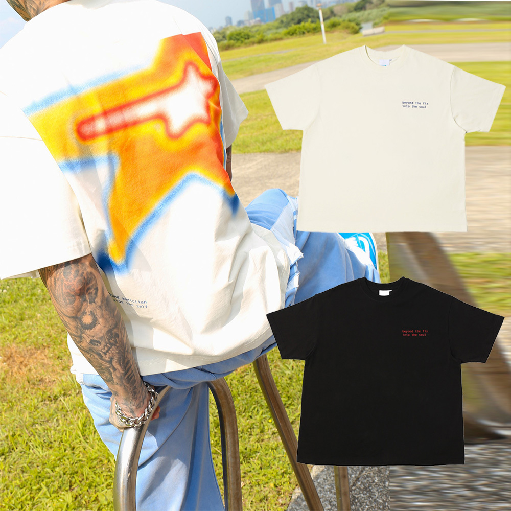 MTA THERMAL BOXY TEE 黑色 白色 印花 寬鬆 熱感應 漸層 短T【M26ST8】