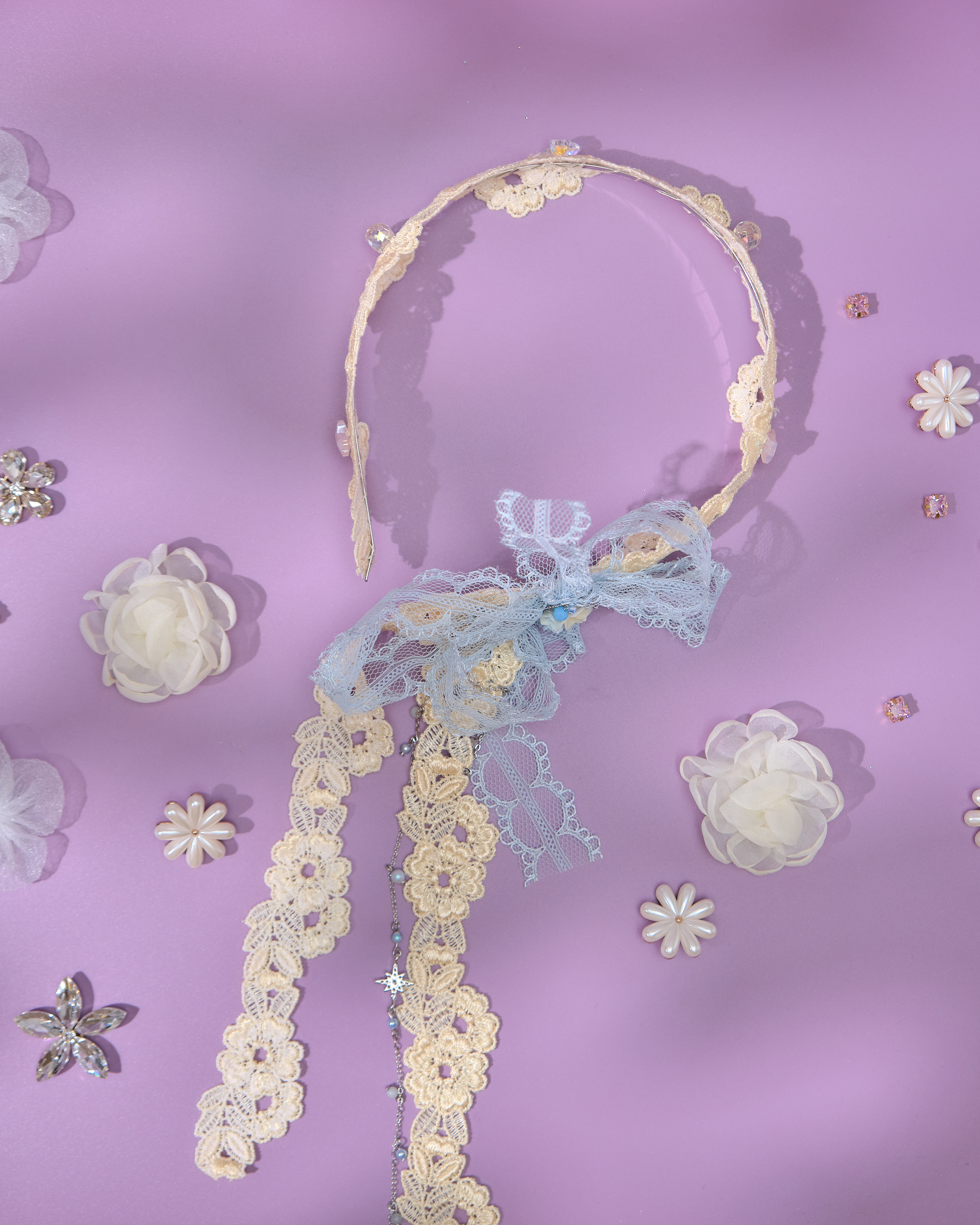 13818 Summer Ribbon Lace Hairband