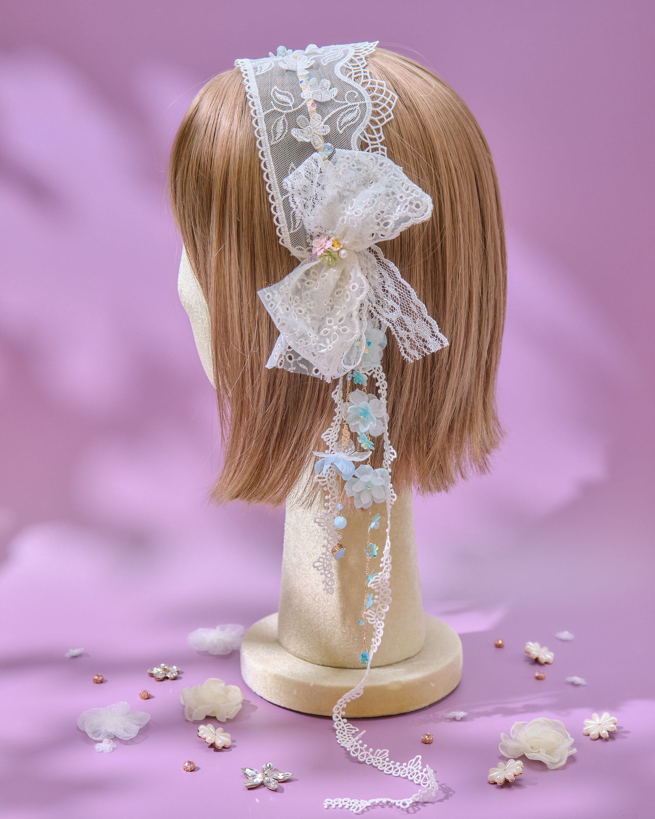 13817 Summer Ribbon Lace Hairband
