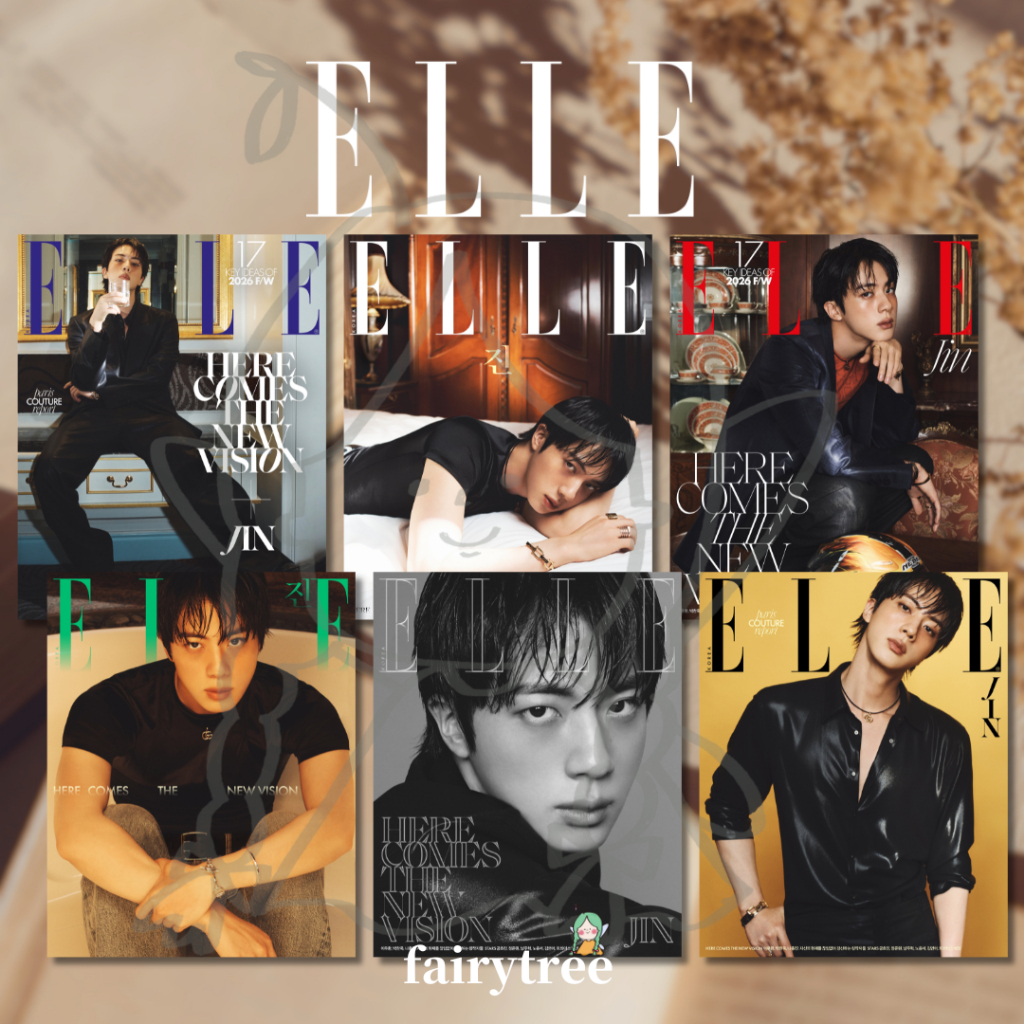 韓國雜誌 ELLE KOREA 2026.08 封面人物 金碩珍 Jin (BTS)