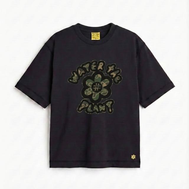 WATER THE PLANT 美式復古 塗鴉插畫印花 寬鬆短袖T WTP