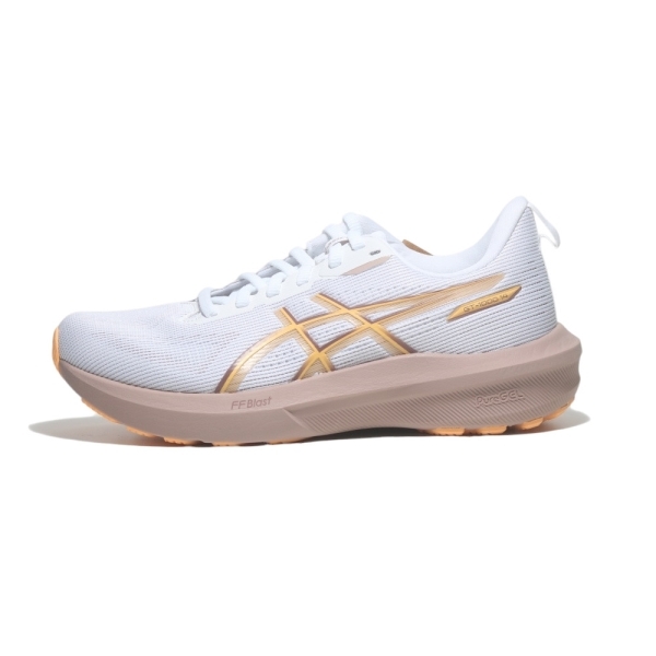 ASICS 慢跑鞋 GT-1000 14 白煙燻粉 支撐 專業跑鞋 女 1012B859100
