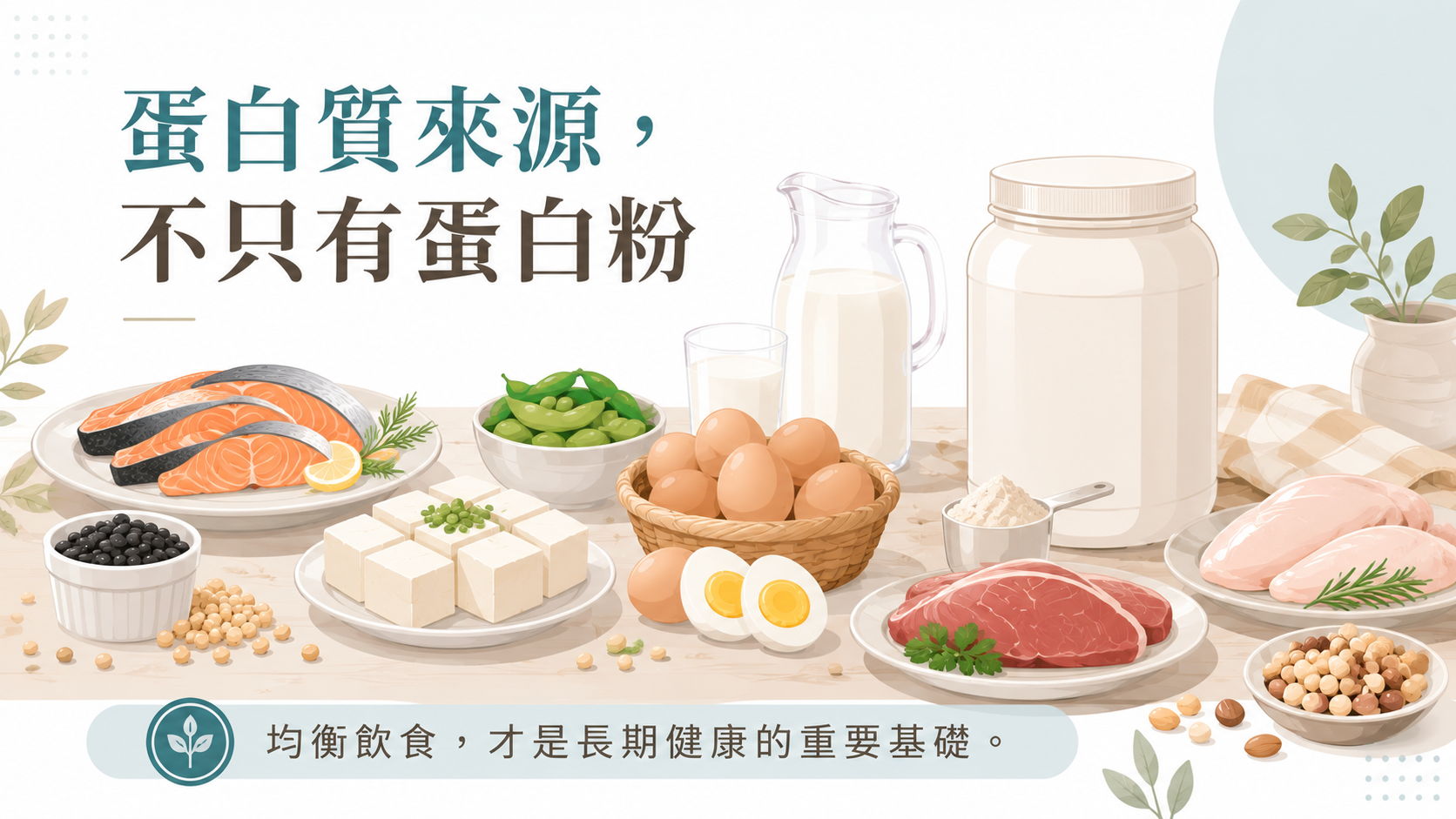 多元蛋白質來源與均衡飲食