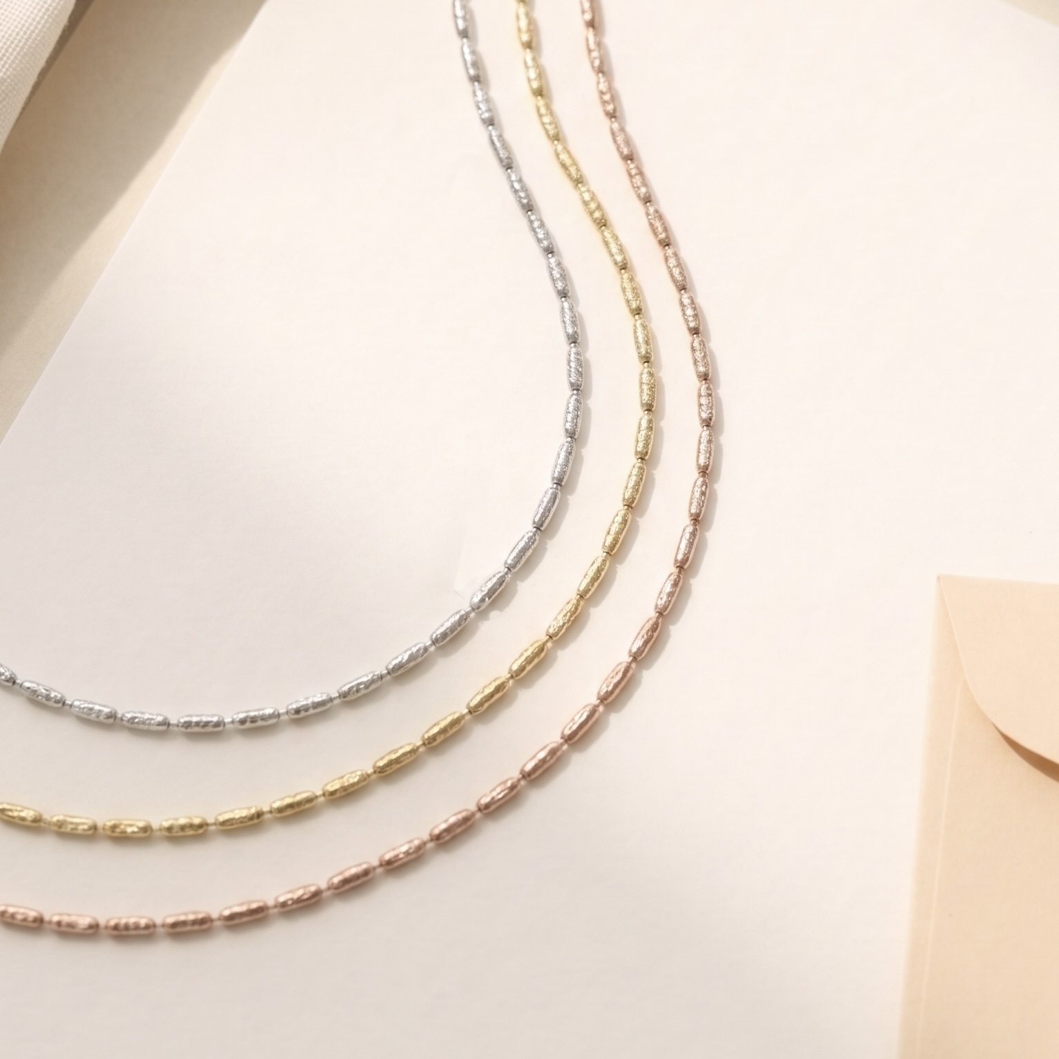 18K Gold Japanese Adjustable Necklace