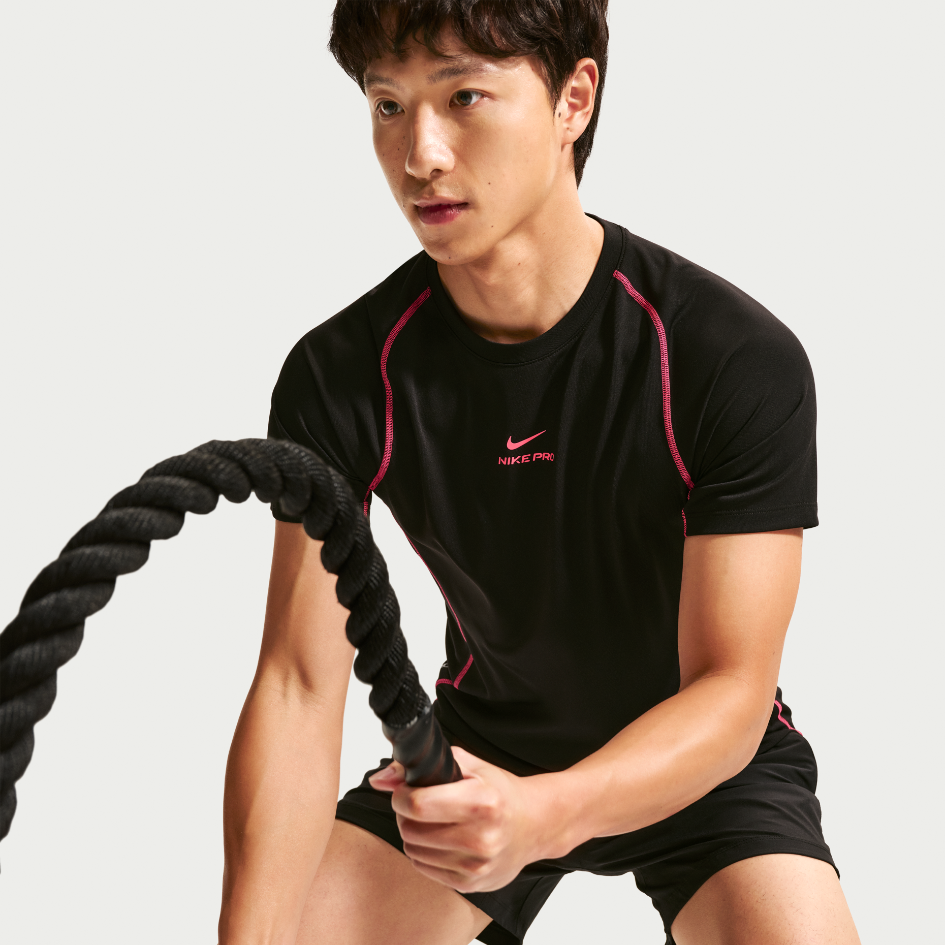 男款 NIKE PRO DRY 灰色 黑色 黑桃 訓練 透氣 貼身 運動 短袖 短T【HV0410】