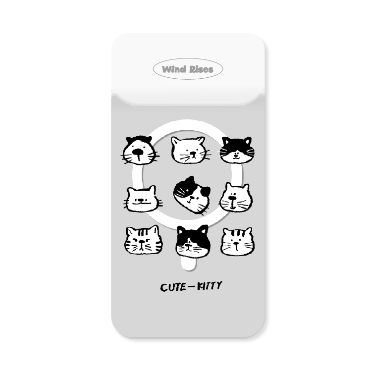 【萌寵系列-九宮格猫猫頭像】手機磁吸背板