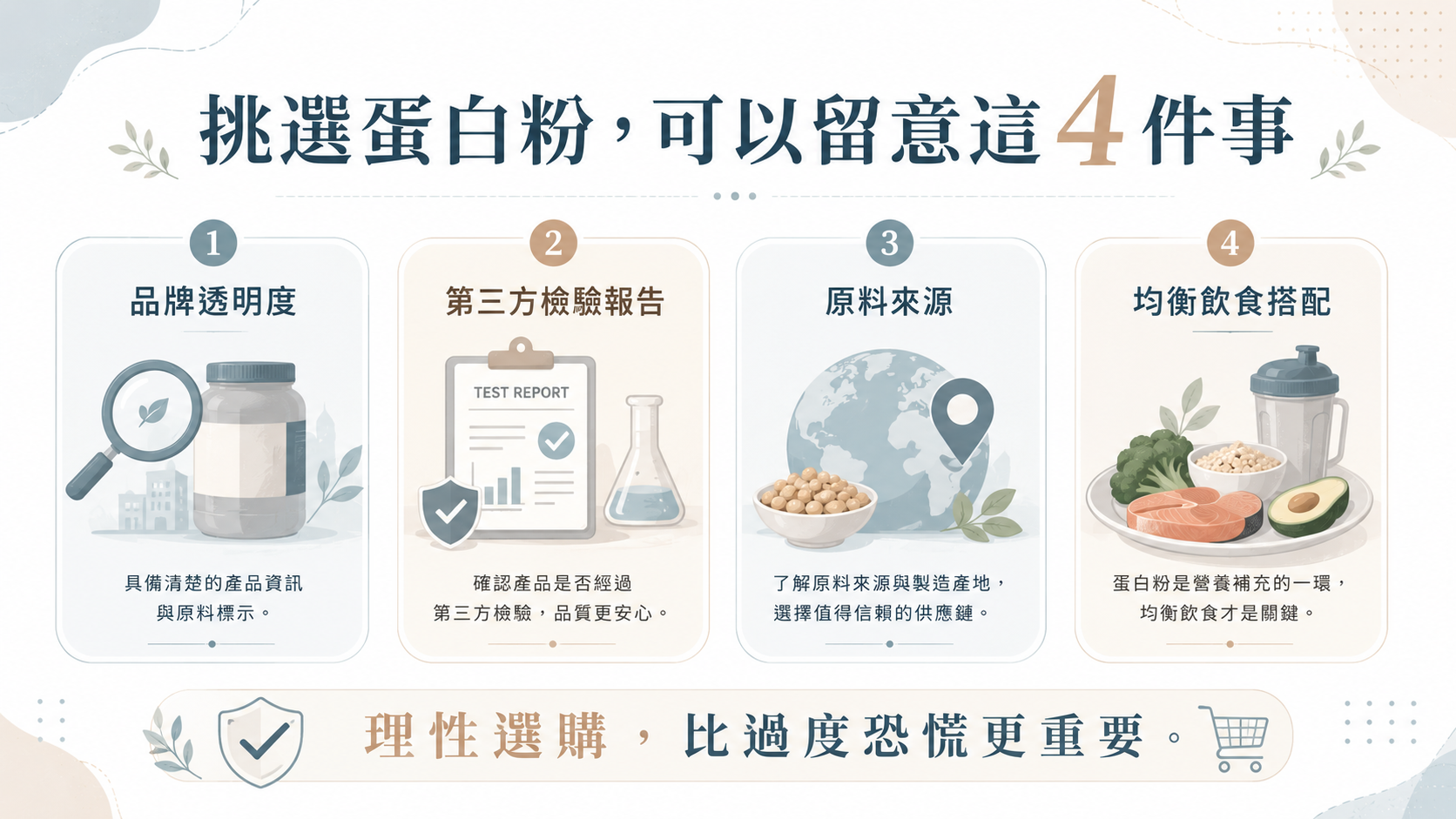 挑選蛋白粉重點