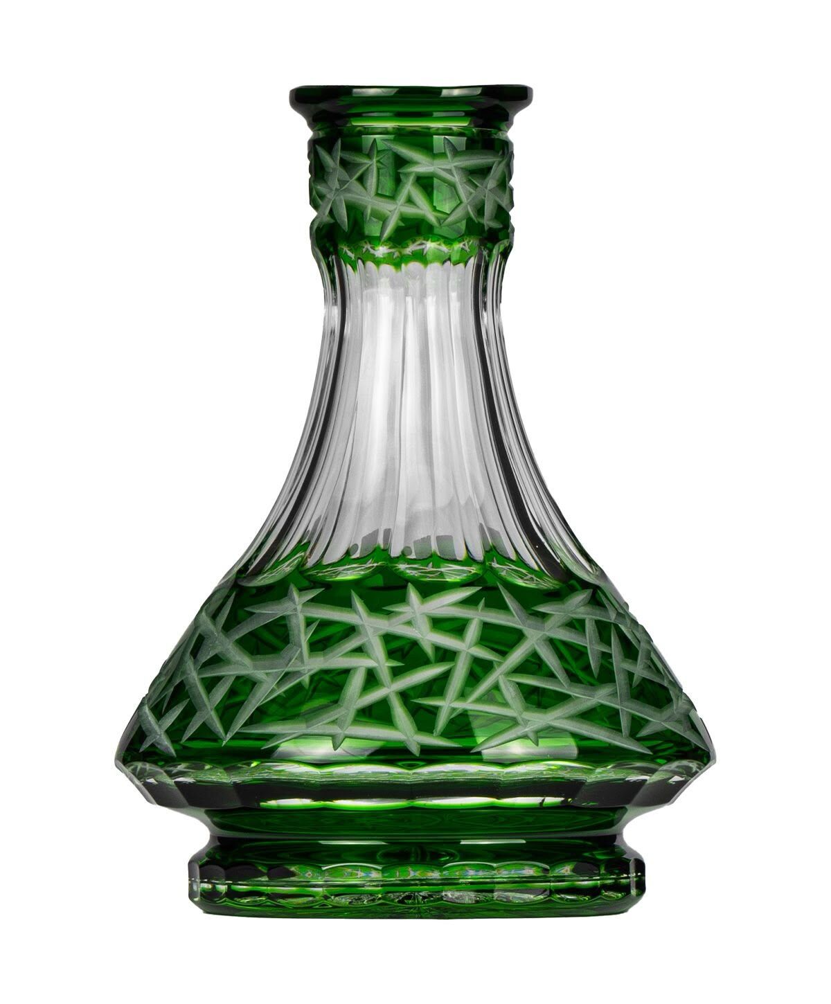 Caesar Crystal Base - Large Drop - Frozen V - Green