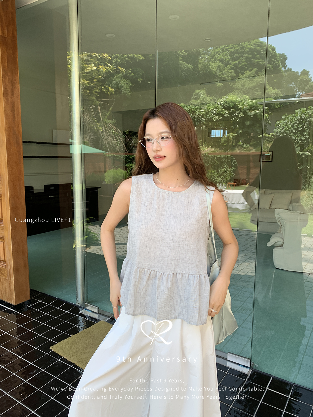 (A12)氣質棉麻背心-1色