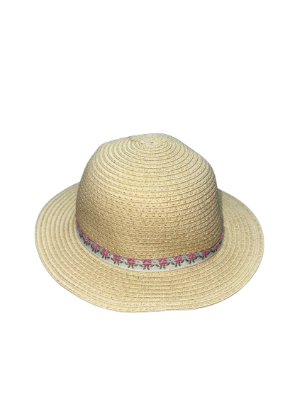 【Nishimatsuya】Bohemian Floral Ribbon Straw Sun Hat