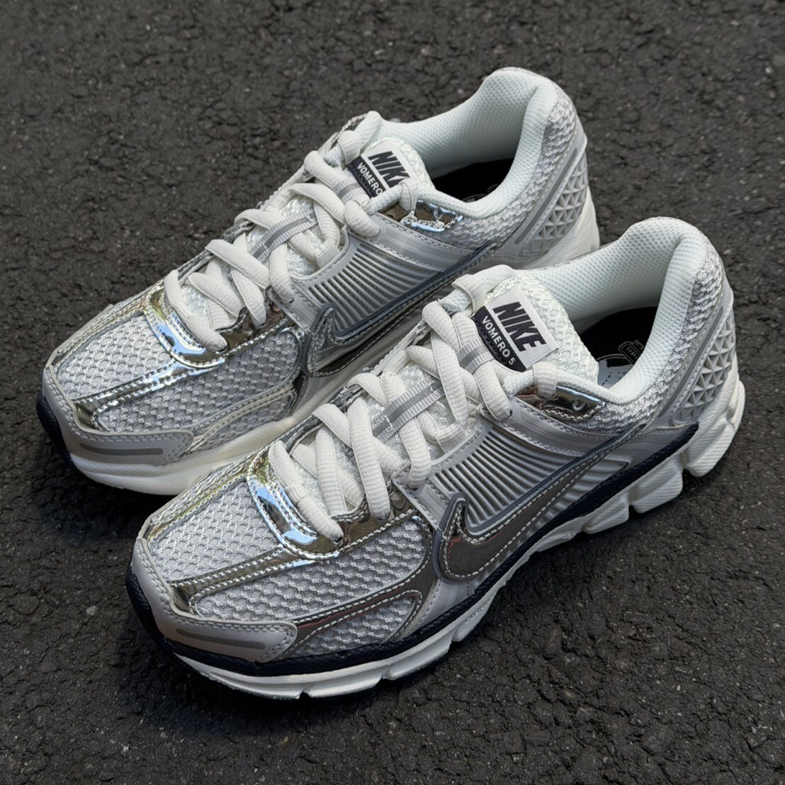 【官網限定】Nike Wmns Zoom Vomero 5 白灰 液態銀 復古 FD0884-025 VII