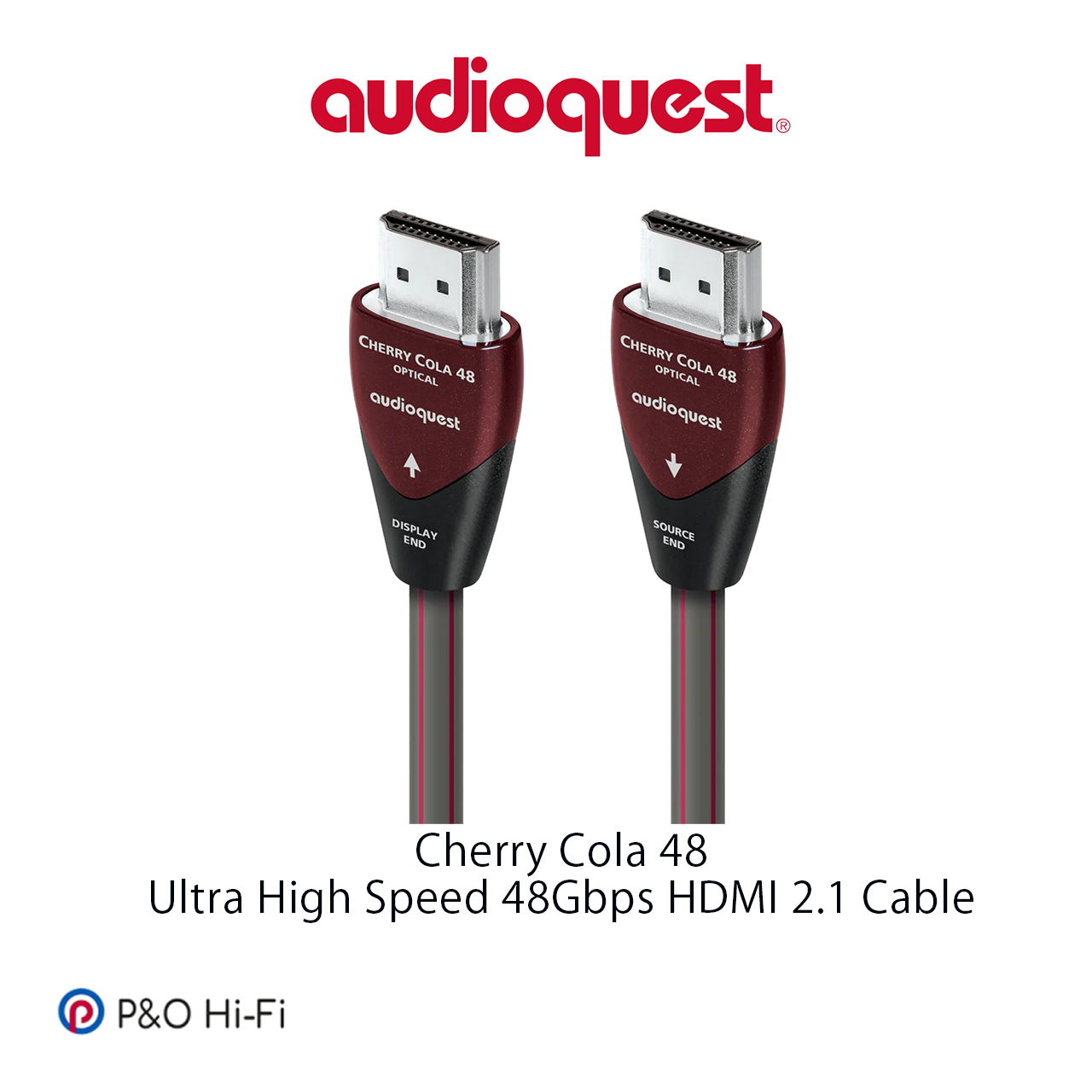 AudioQuest CHERRY COLA 48 (櫻桃可樂 48) 48Gbps 8K-10K 光纖 HDMI 線