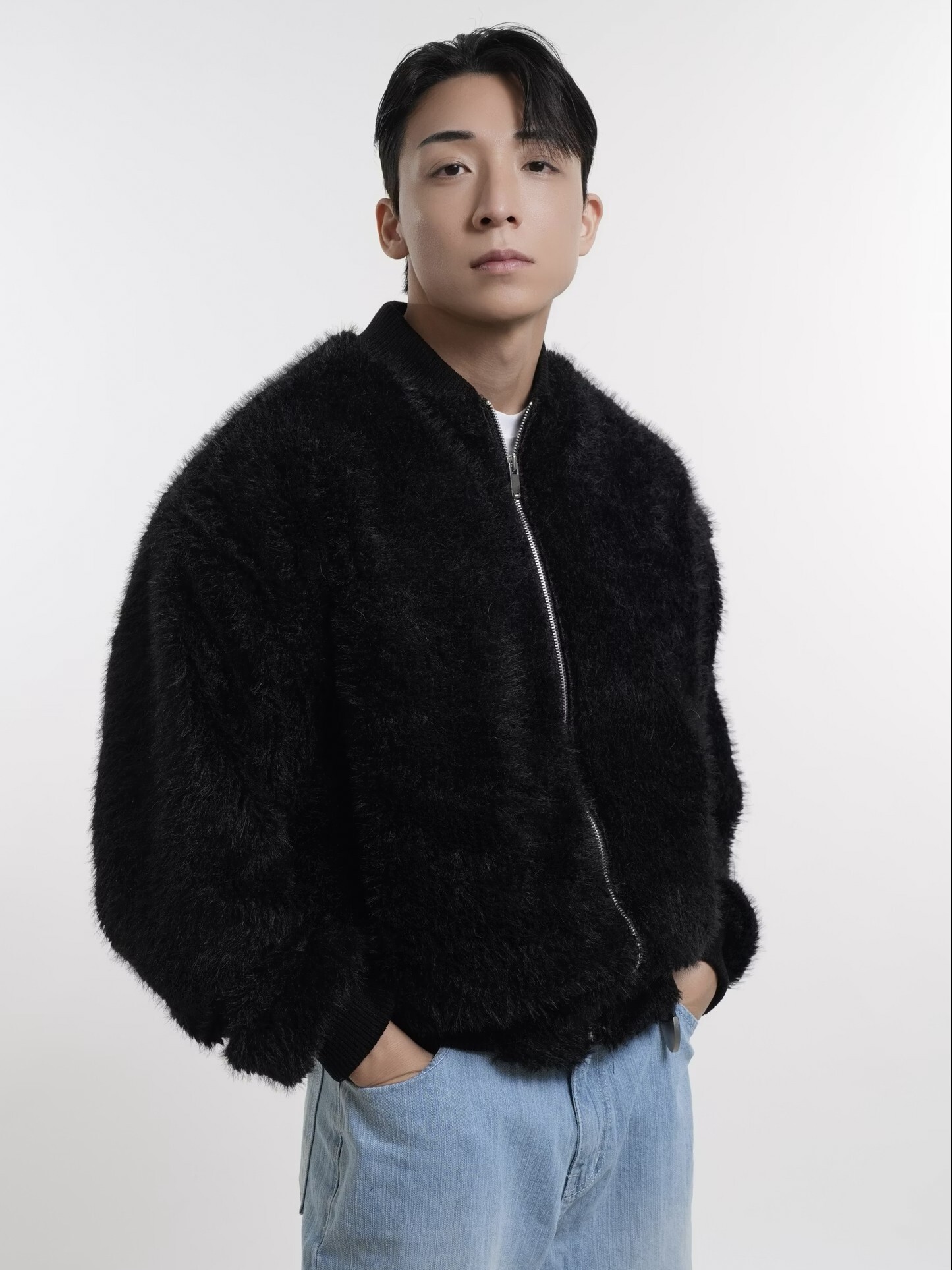 高級毛絨初春夾克