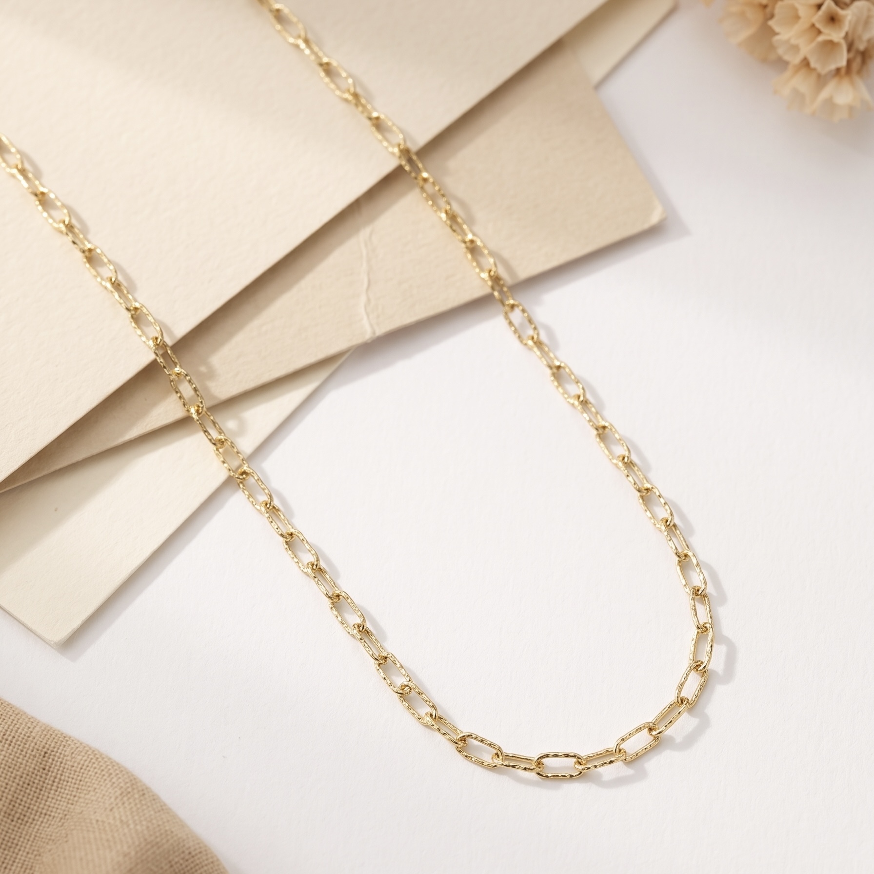 18K Gold Chain Necklace