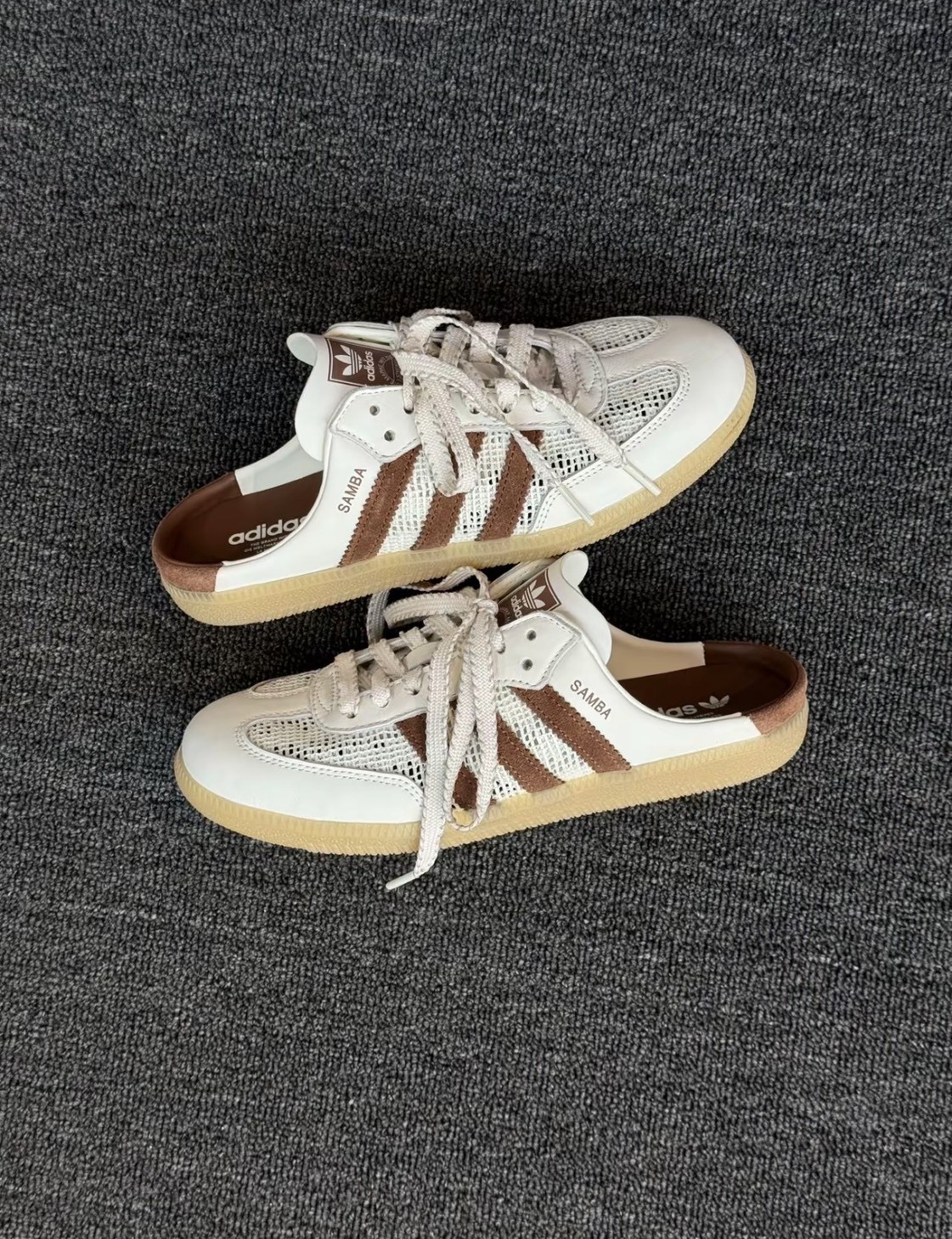 ADIDAS ORIGINAL SAMBA MULE 可可棕紅 焦糖底 編織 懶人鞋 半拖鞋 女鞋 HP5050