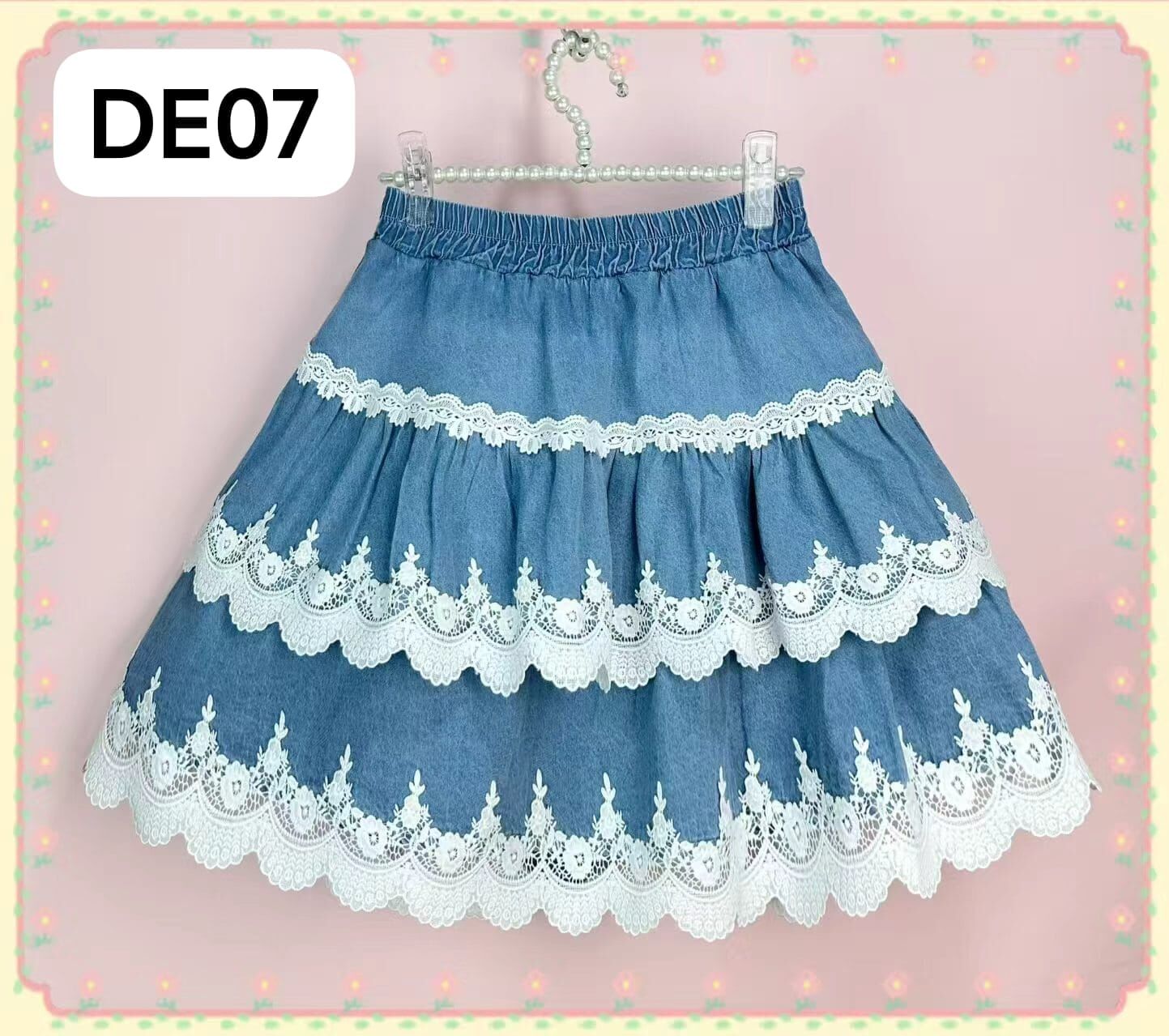 DE07  裙    腰26-40 長17 $399