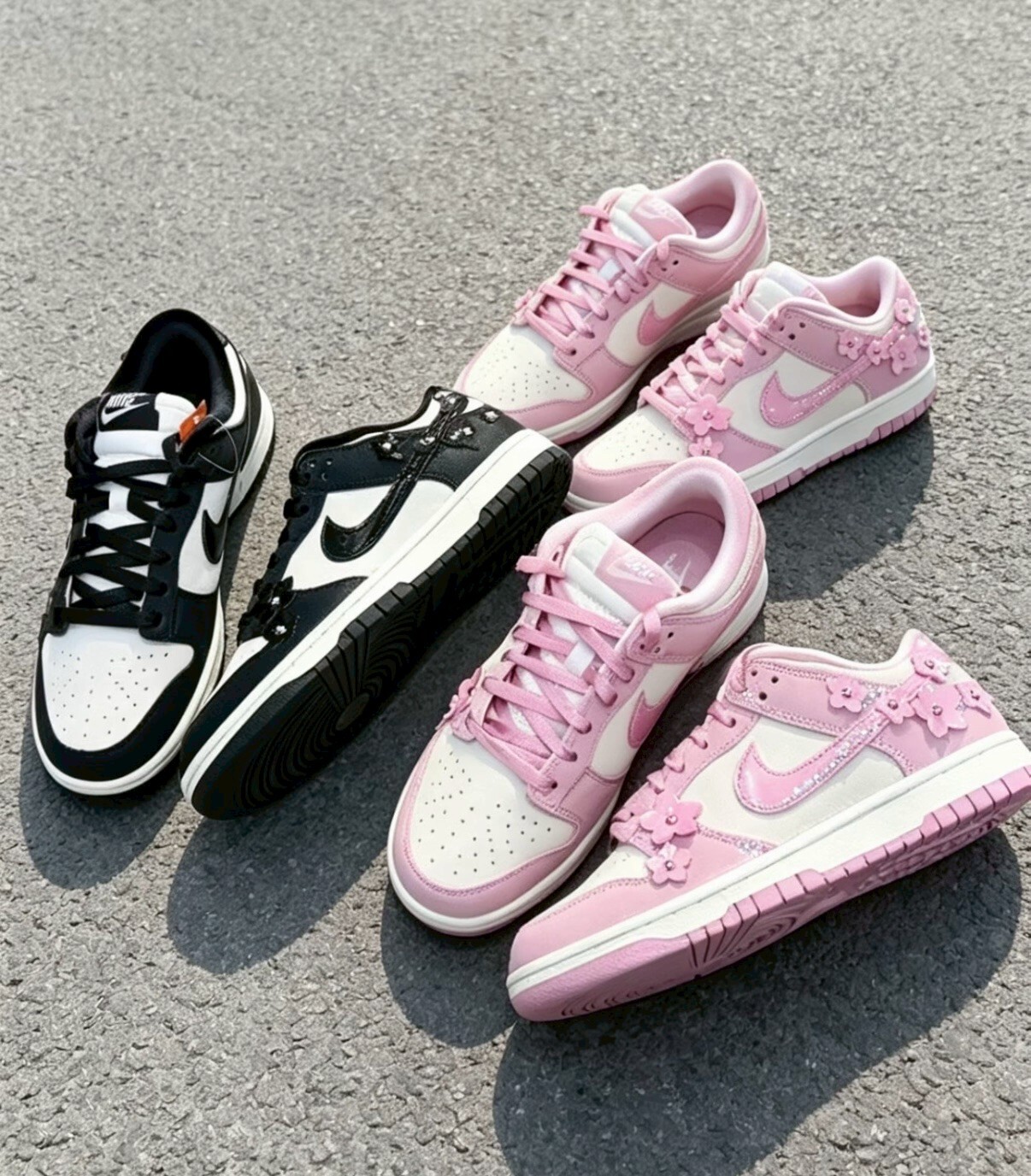 【Luxury】 W Nike Dunk Low "Florette" 麂皮 小花DUNK 簡約 粉色DUNK 少女風 日常穿搭 酷甜妹 IV4726-002 IV4726-600